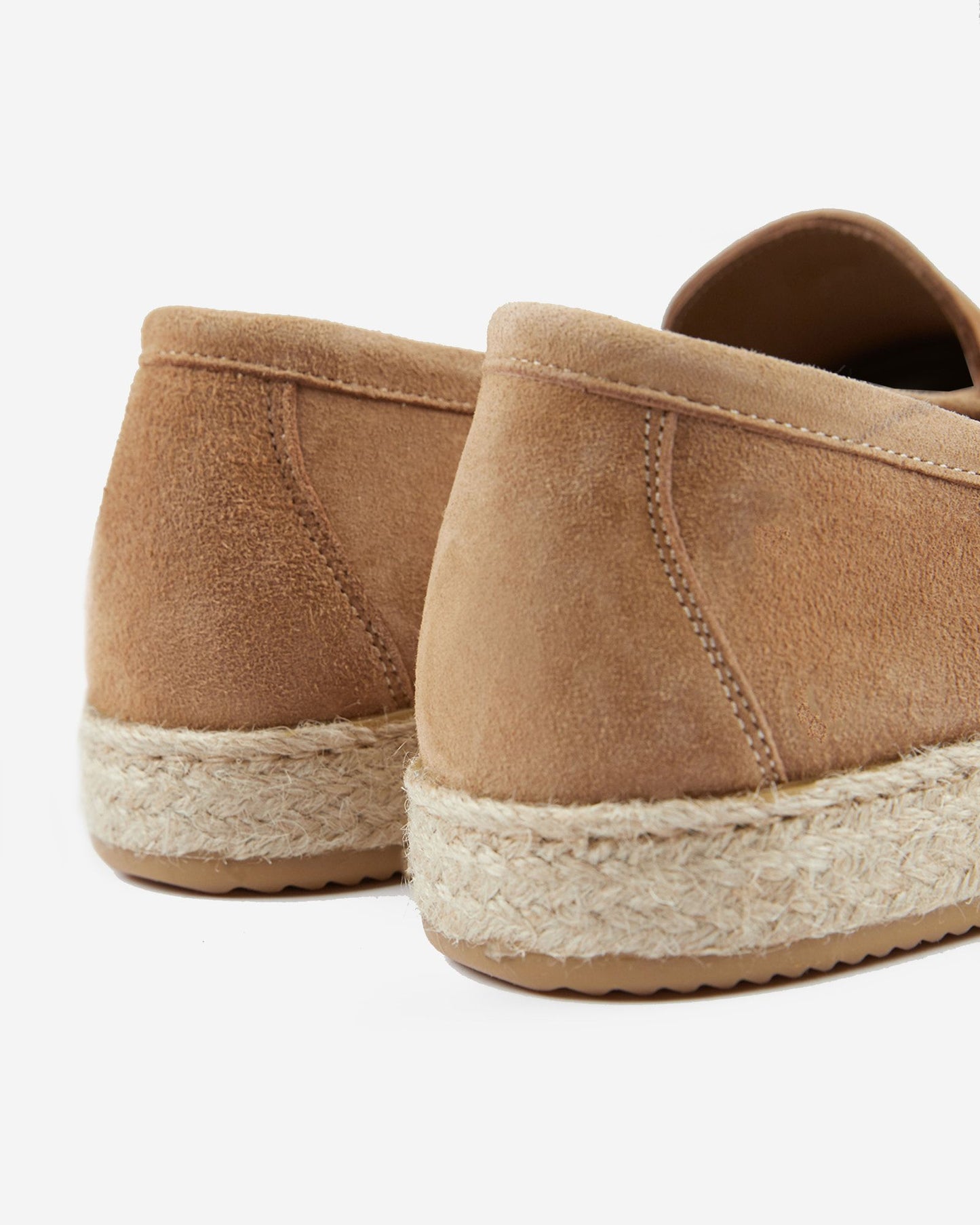 Slowear - Suede espadrilles - medium walnut