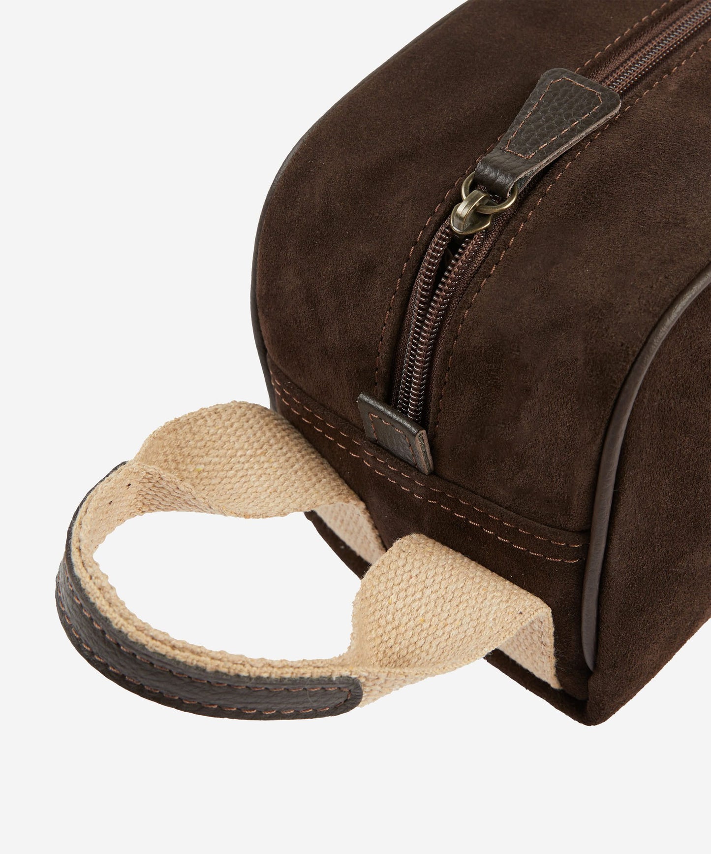 My Style Bags - Suede Beauty Case - dark brown