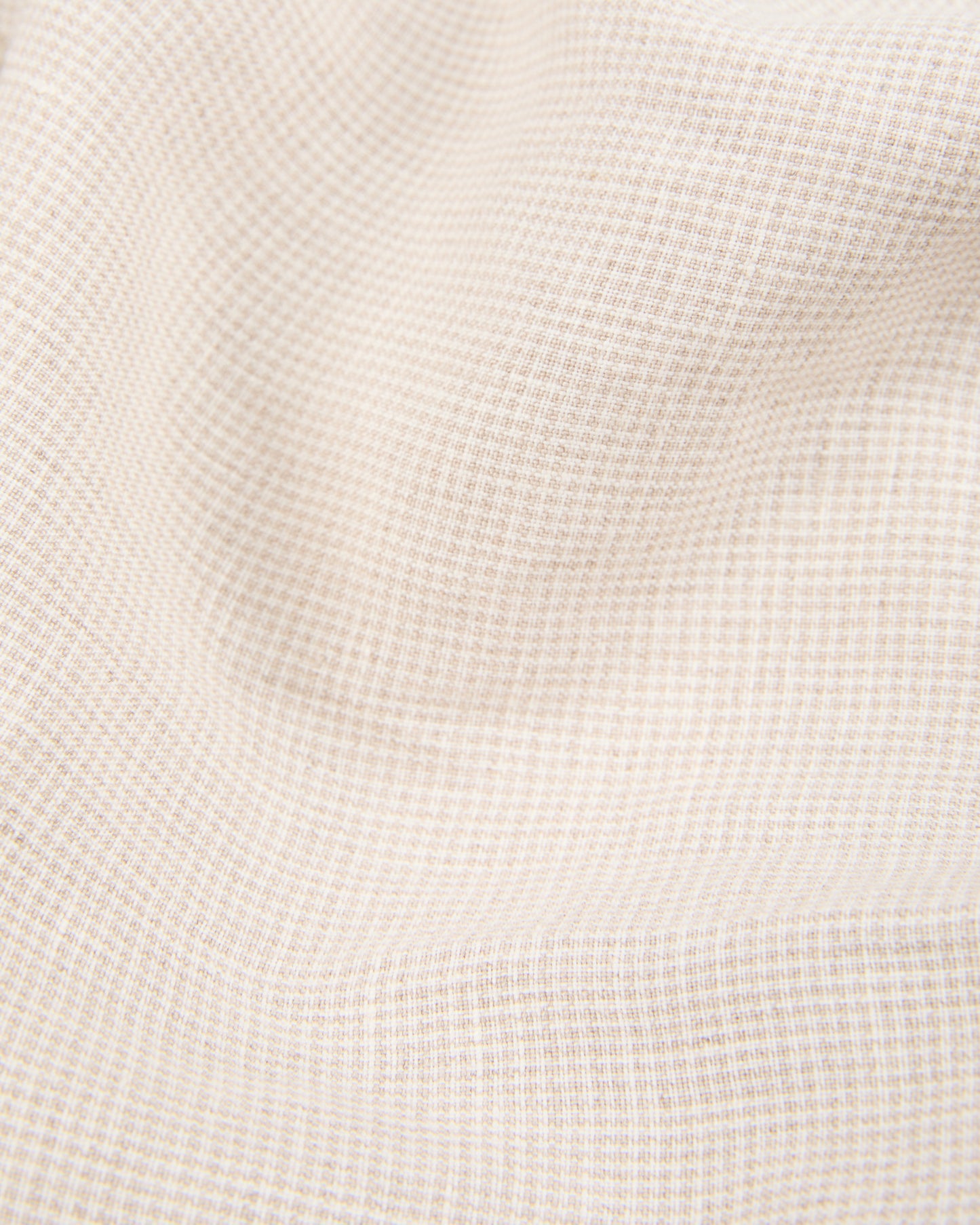 Regular fit patterned linen trousers