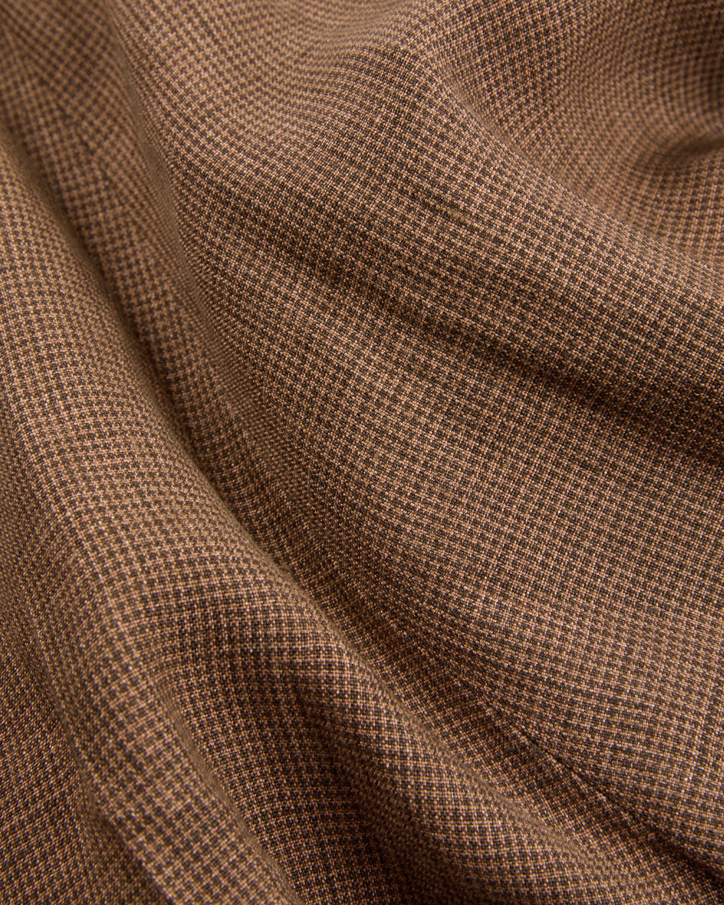 Regular fit patterned linen trousers