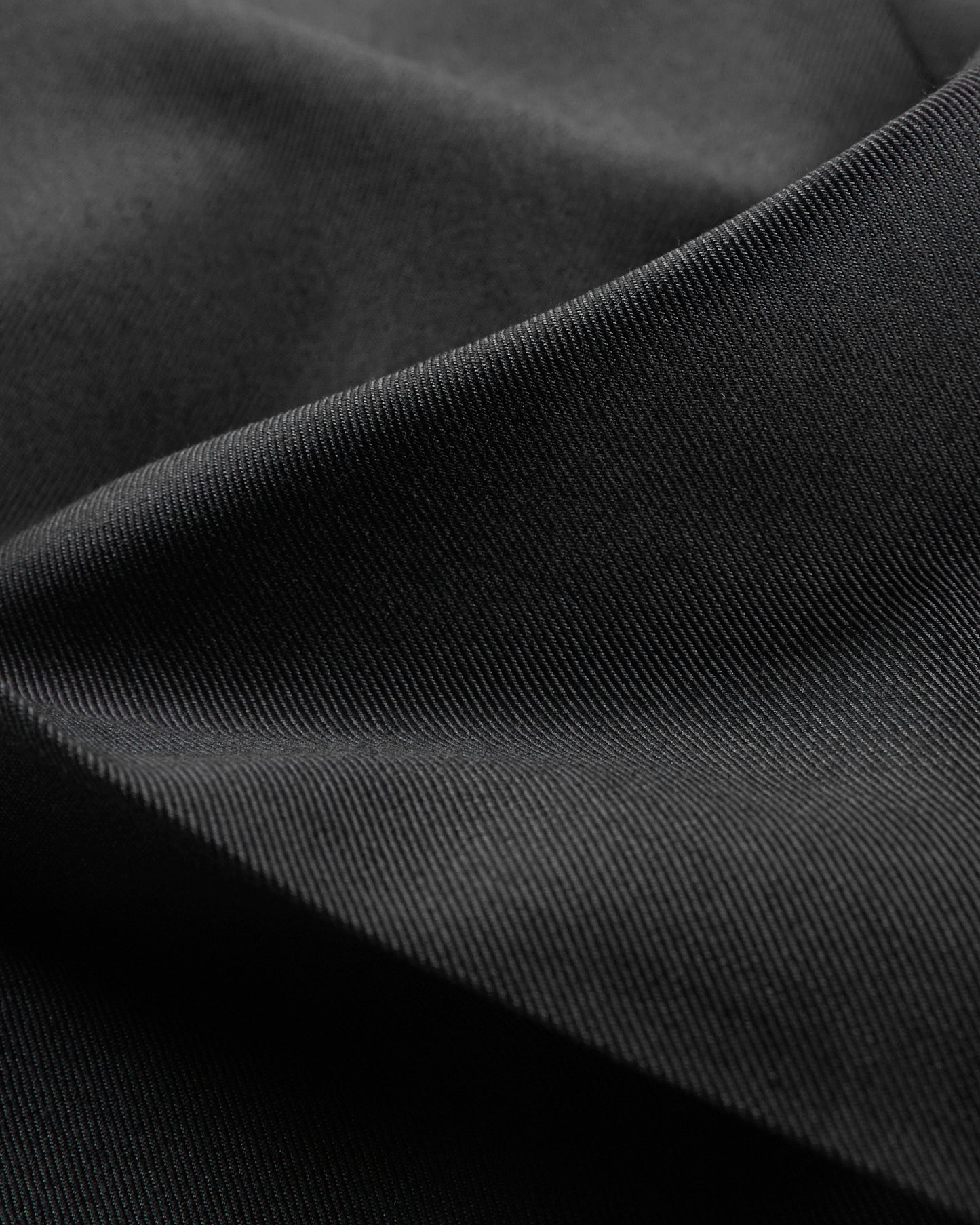 Straight fit wool and silk twill trousers