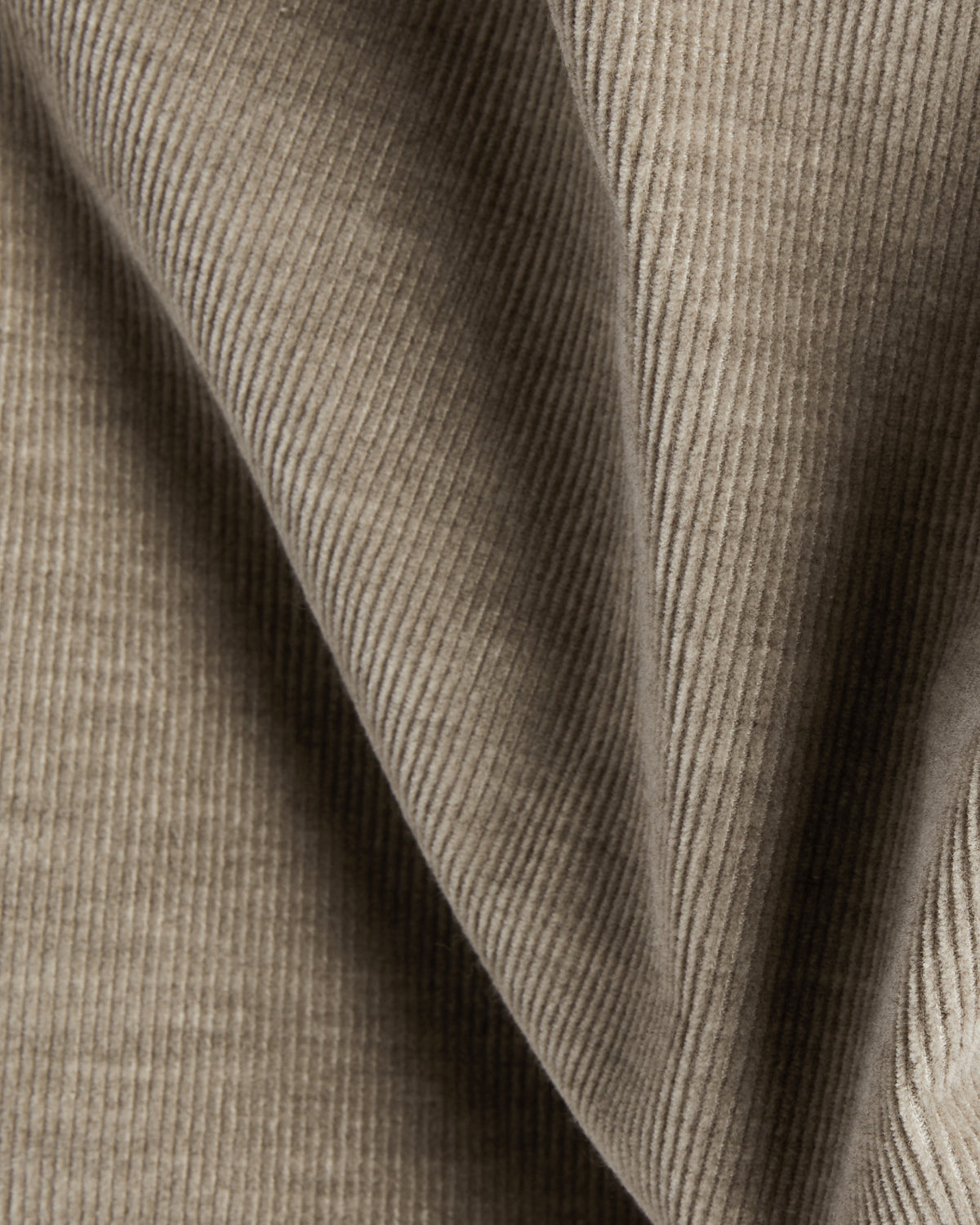 Pantalone regular fit in velluto di cotone e cashmere