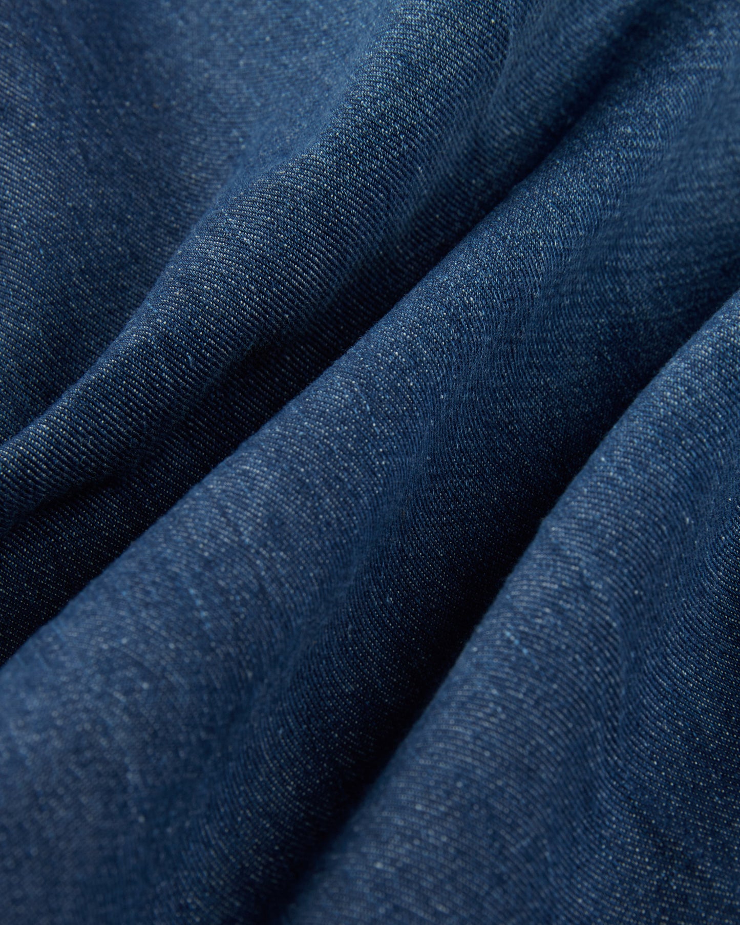 コットンデニム・レギュラーフィットブラウス