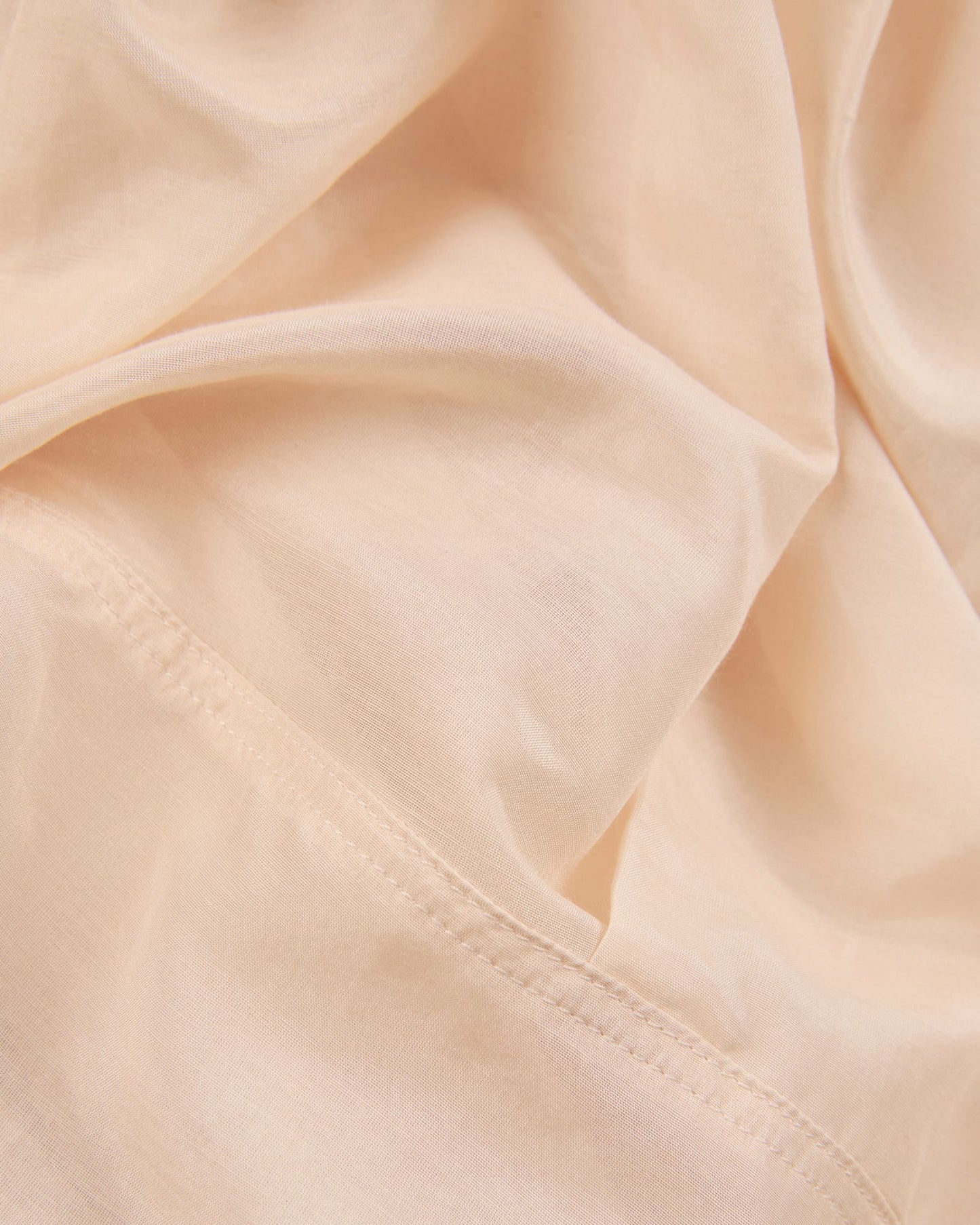 Glanshirt - Wide fit shirt in silk and cotton muslin - nude