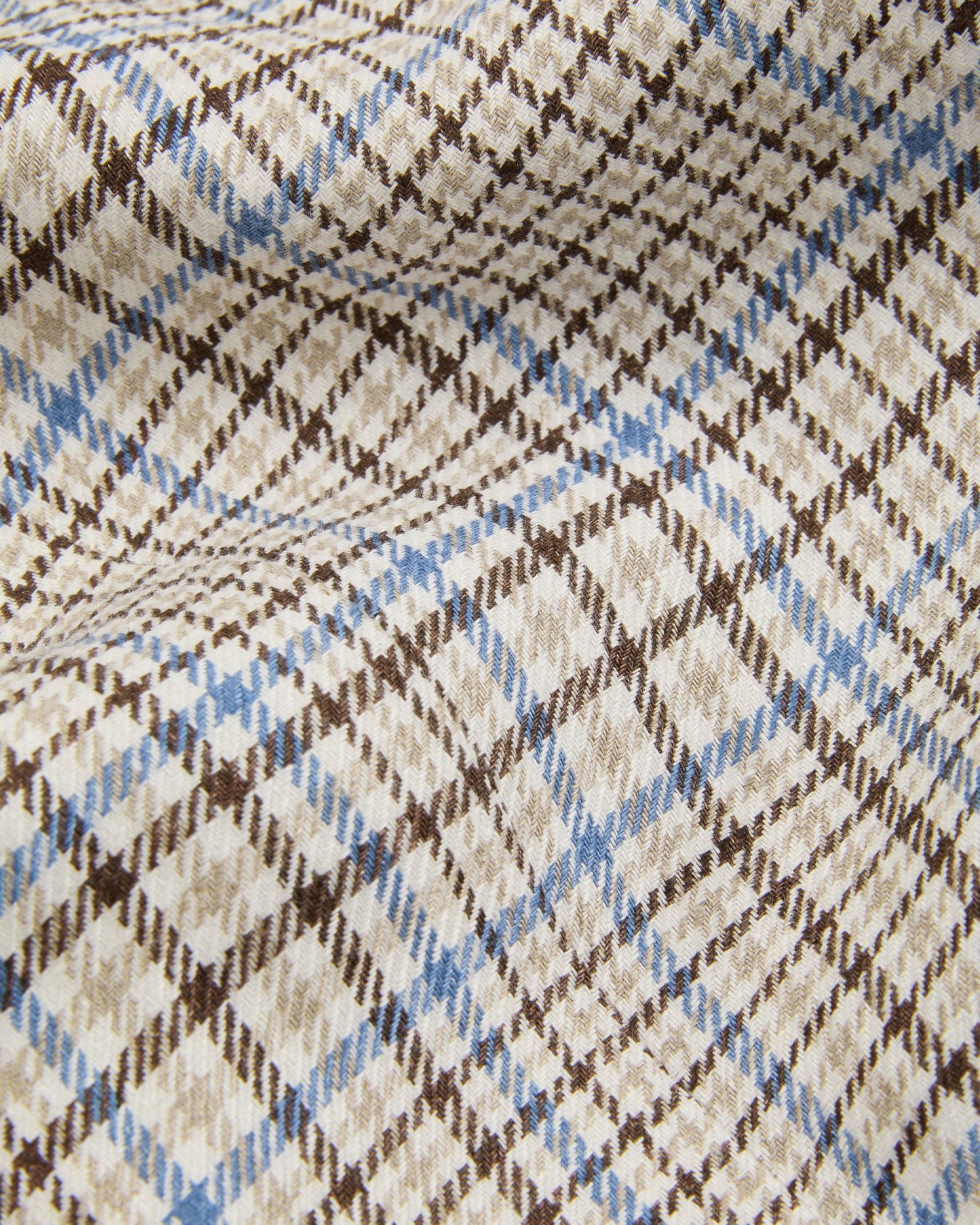 Montedoro - Double-breasted Prince of Wales linen jacket - sea blue