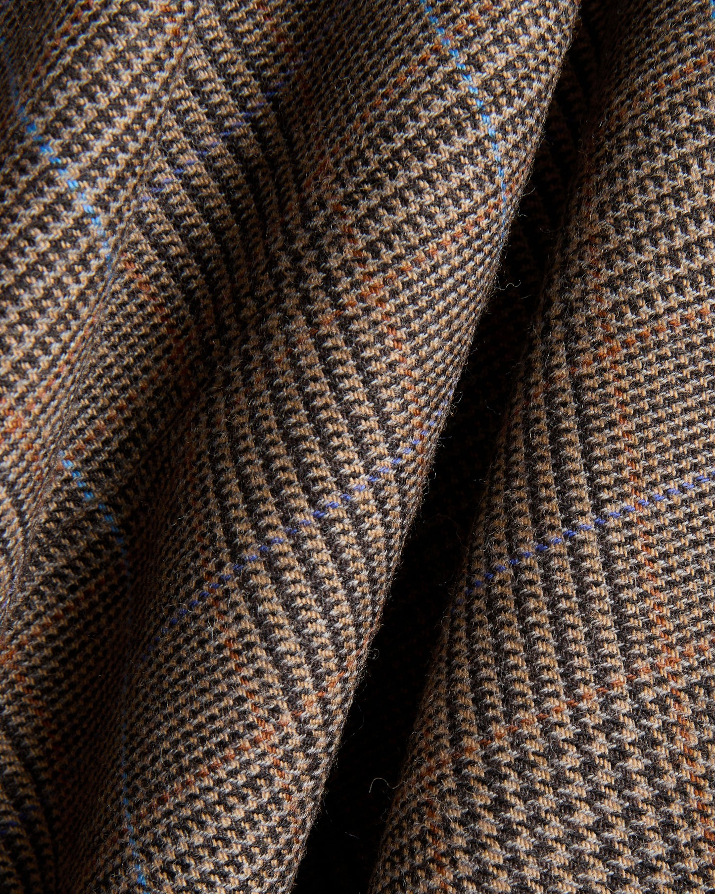 Veste croisée coupe classique en laine stretch Prince-de-Galles