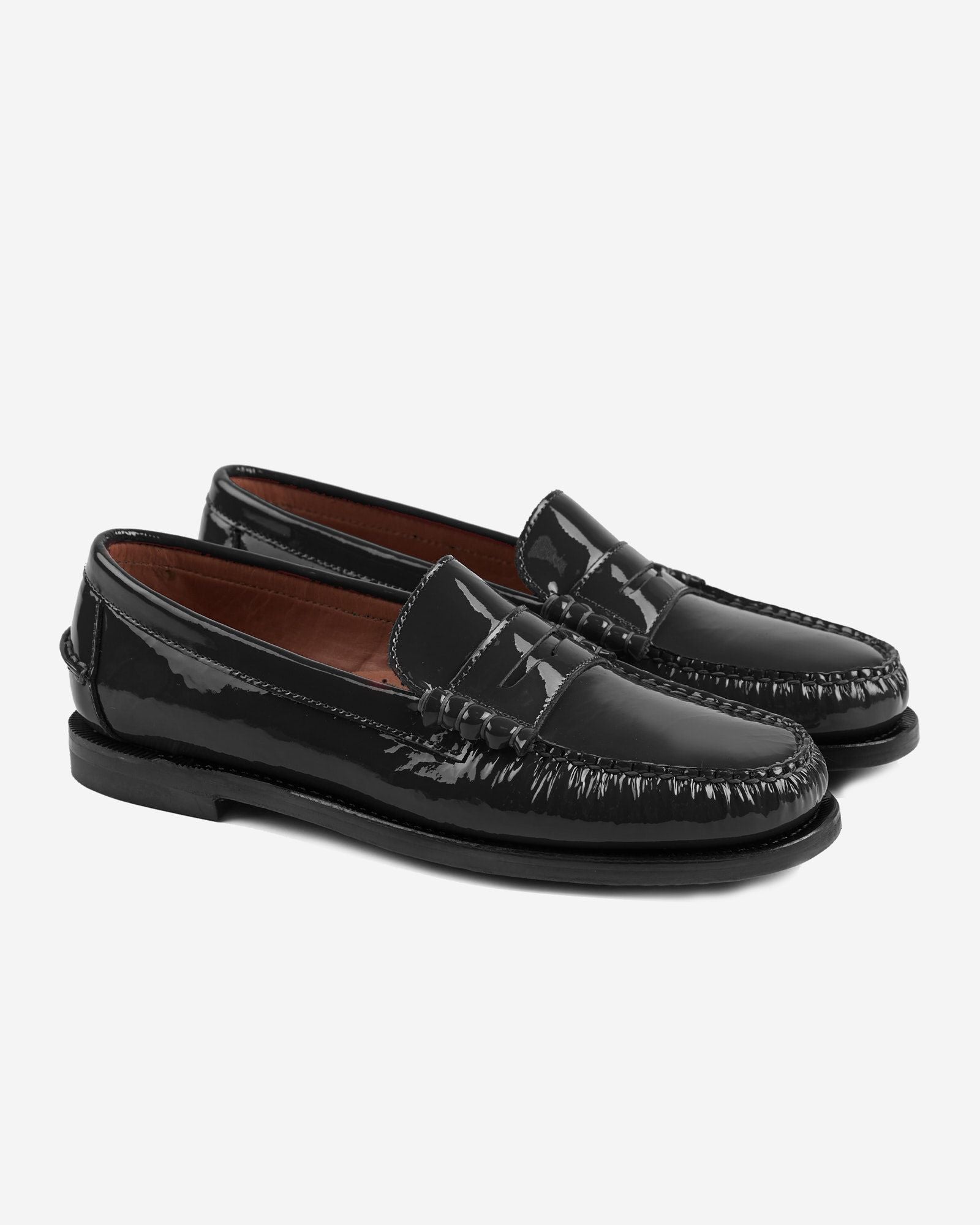 Sebago Slowear Classic Dan patent leather moccasins black