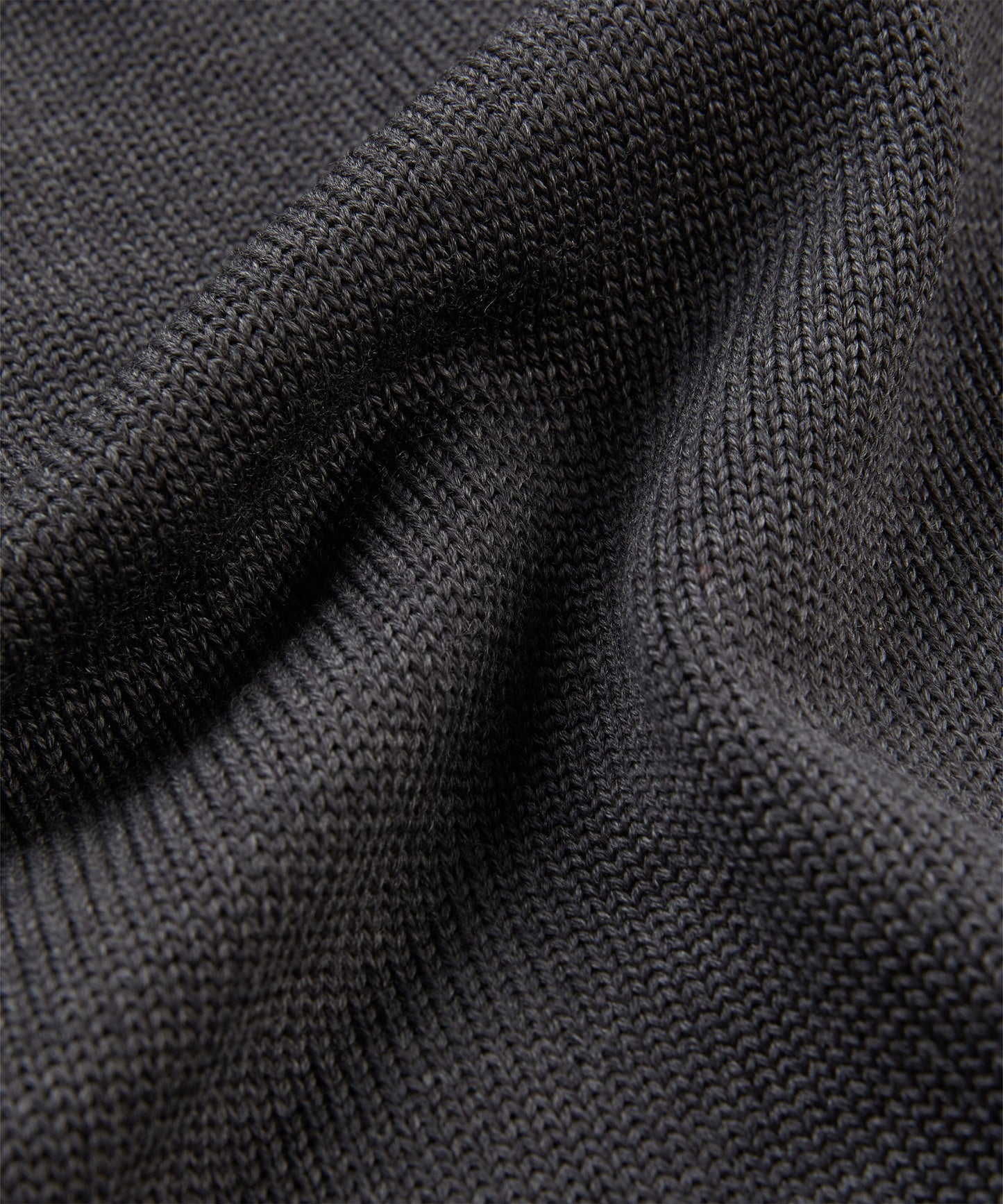 メリノウール・スリムフィット・スタンドカラーカーディガン