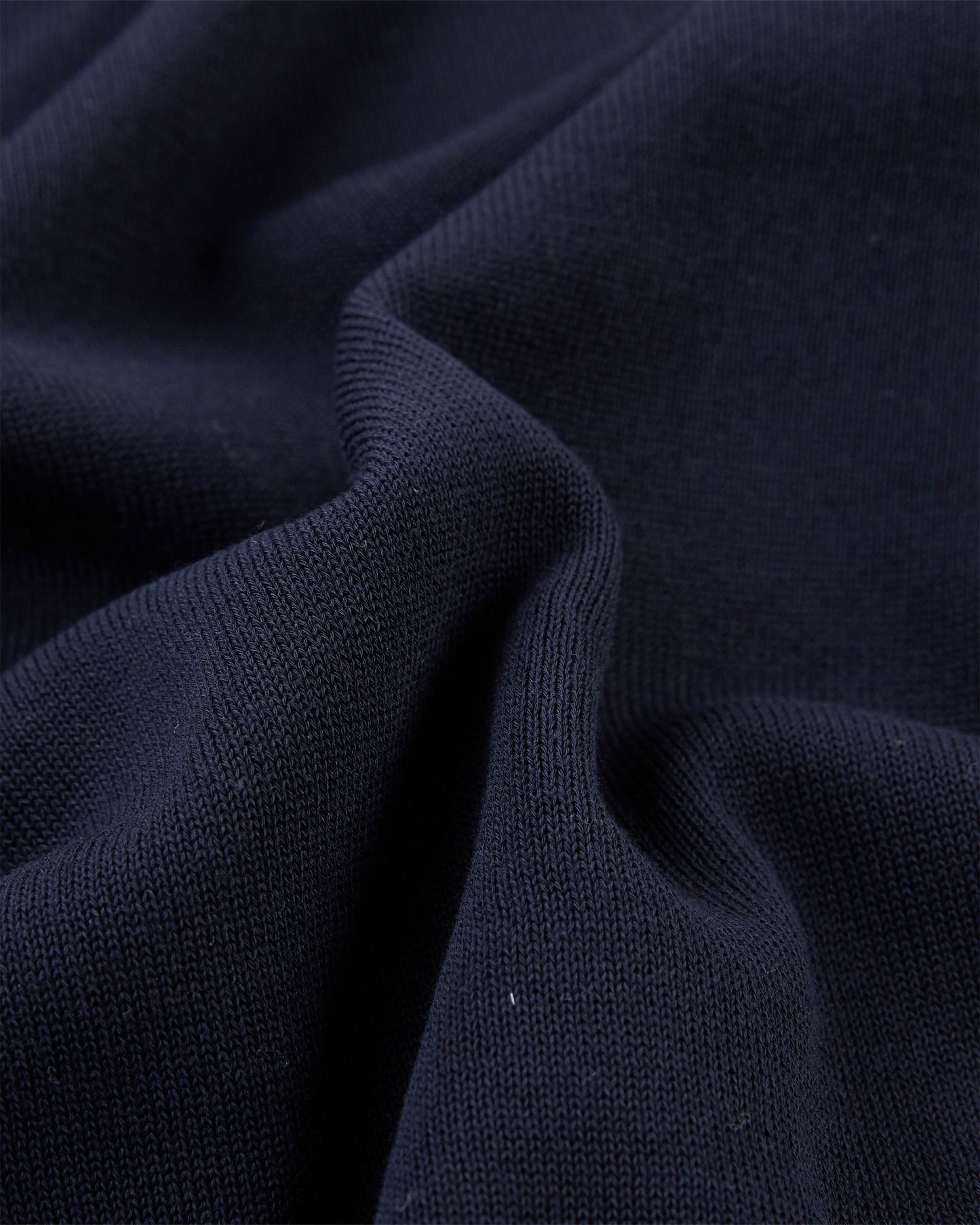 Zanone - Slim-fit cotton crêpe crewneck jumper - navy blue