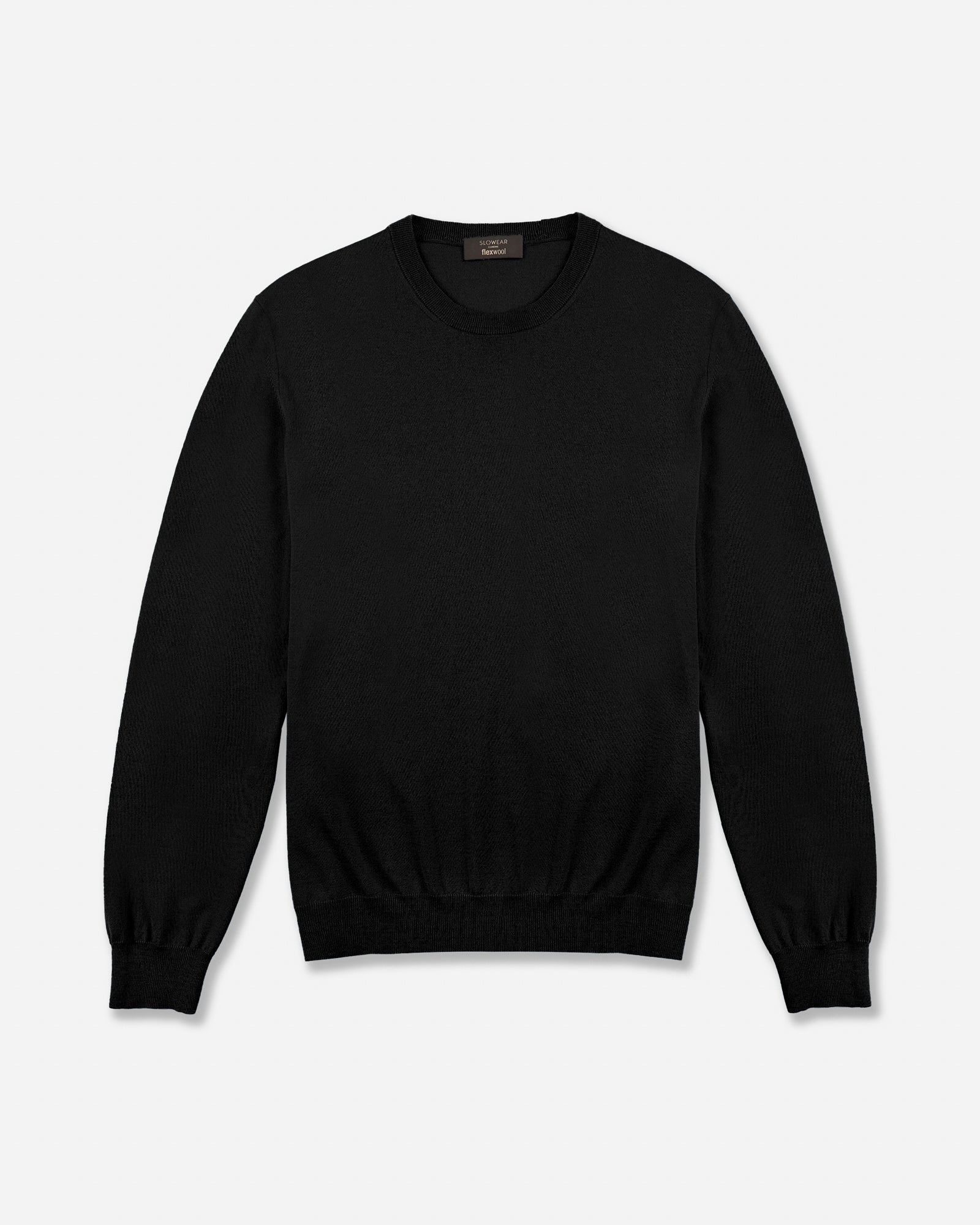 Zanone - Slim fit Flexwool crewneck sweater - dark green – Slowear