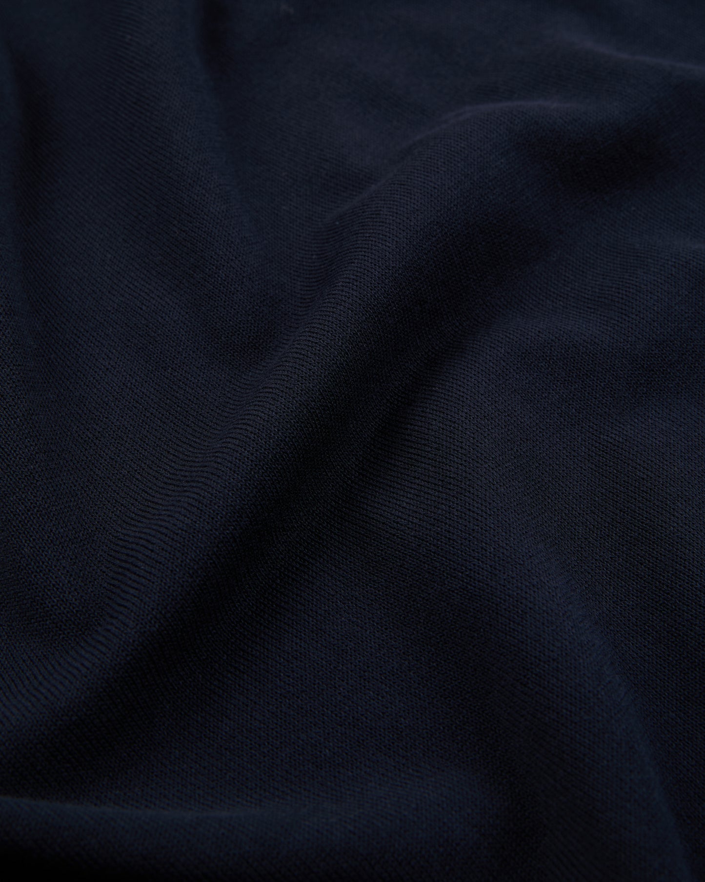 Slim fit cotton crepe crew-neck jumper