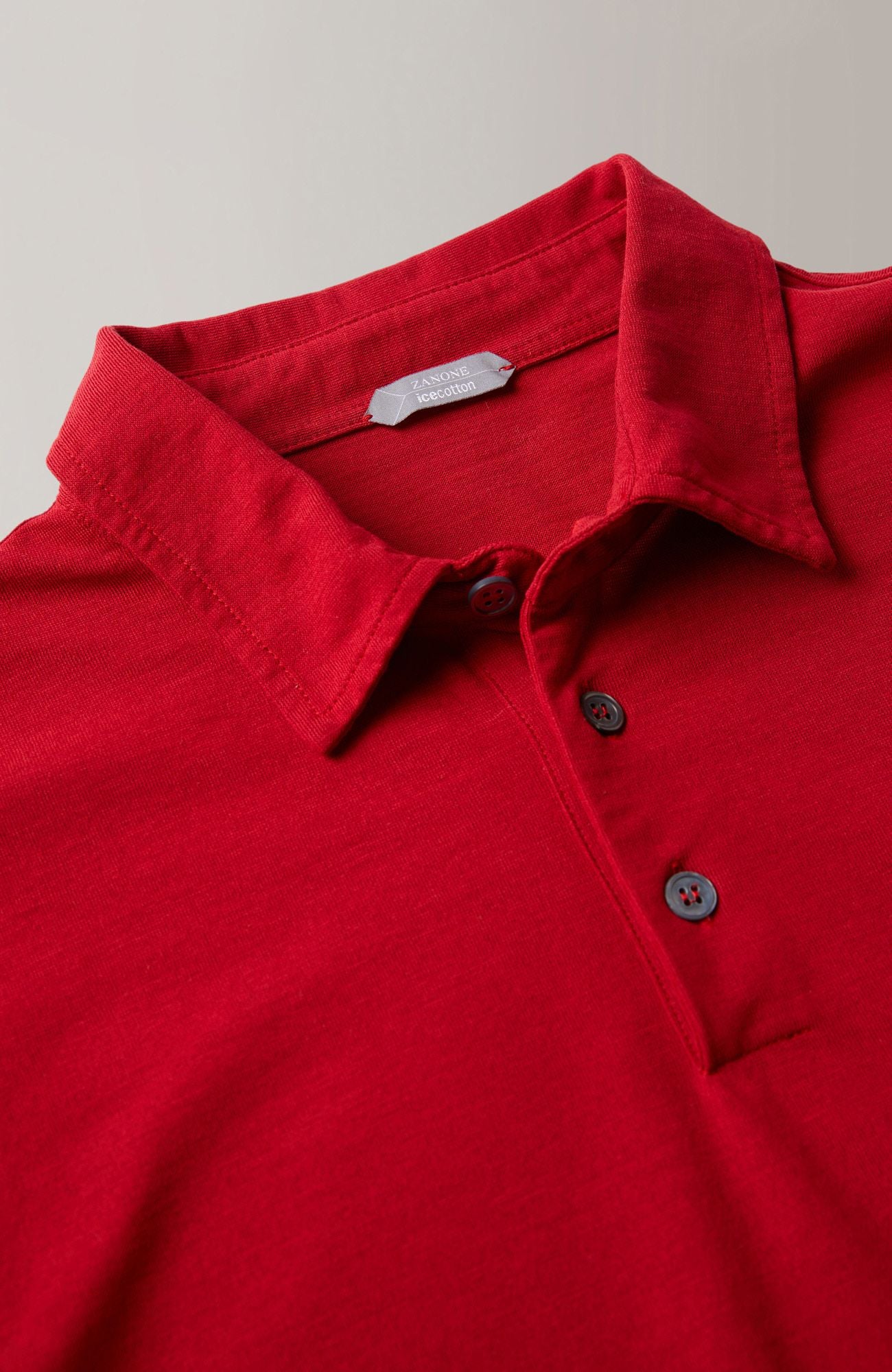 Zanone - Slim-fit organic IceCotton polo shirt - rosso