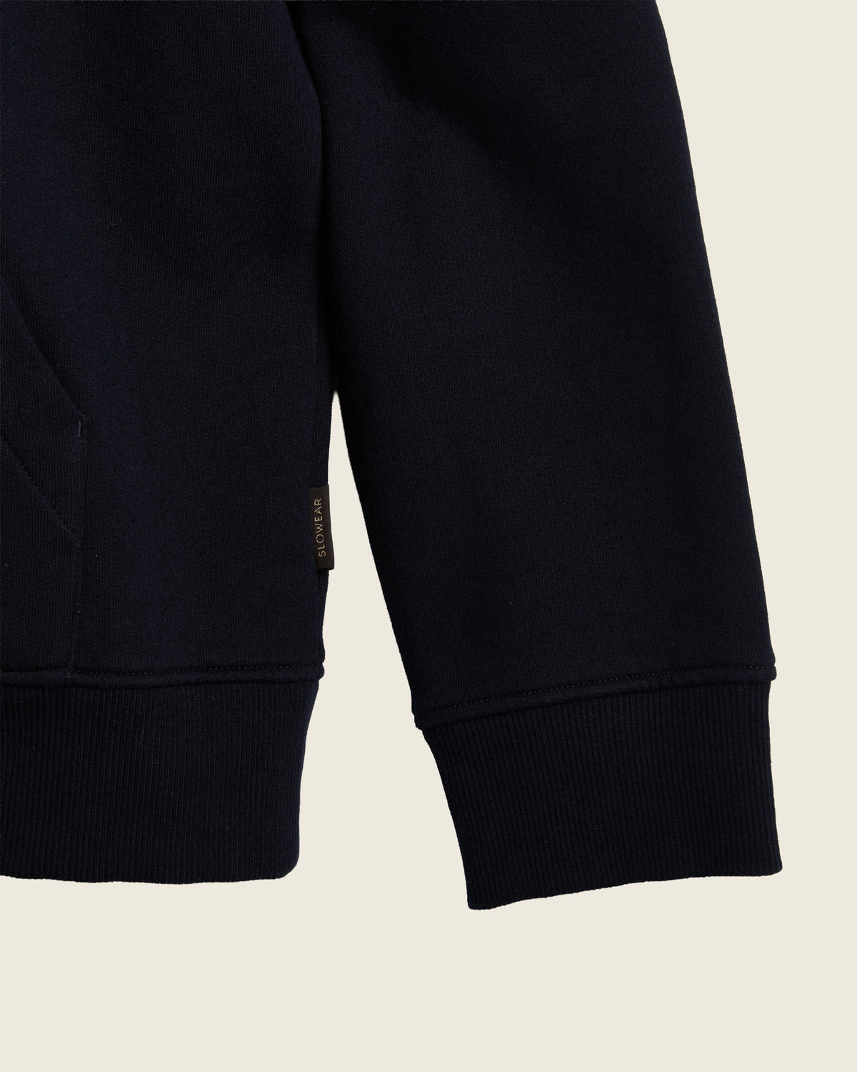 Sweat à capuche zippé en coton et cachemire