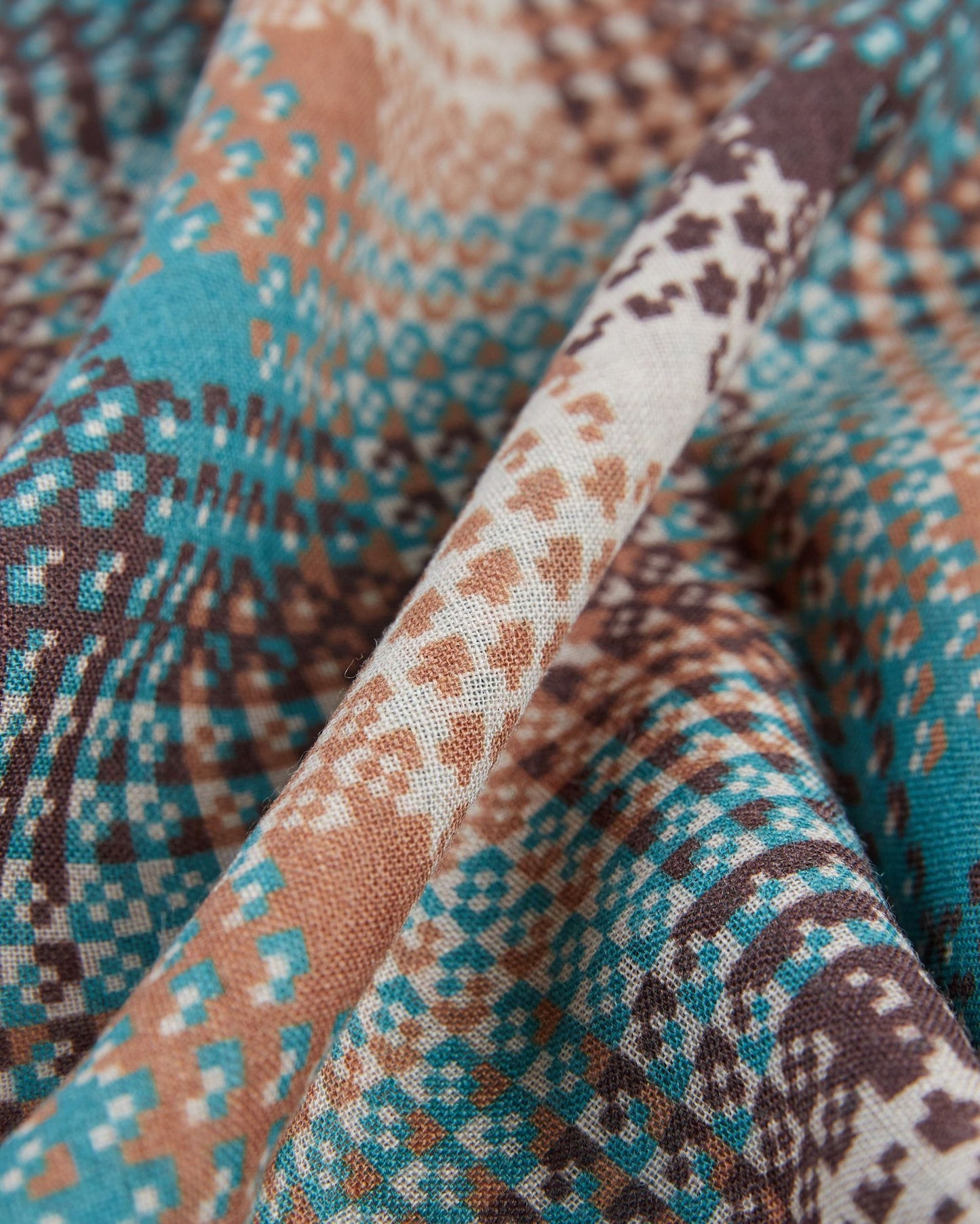 Zanone - Lightweight wool scarf - brown