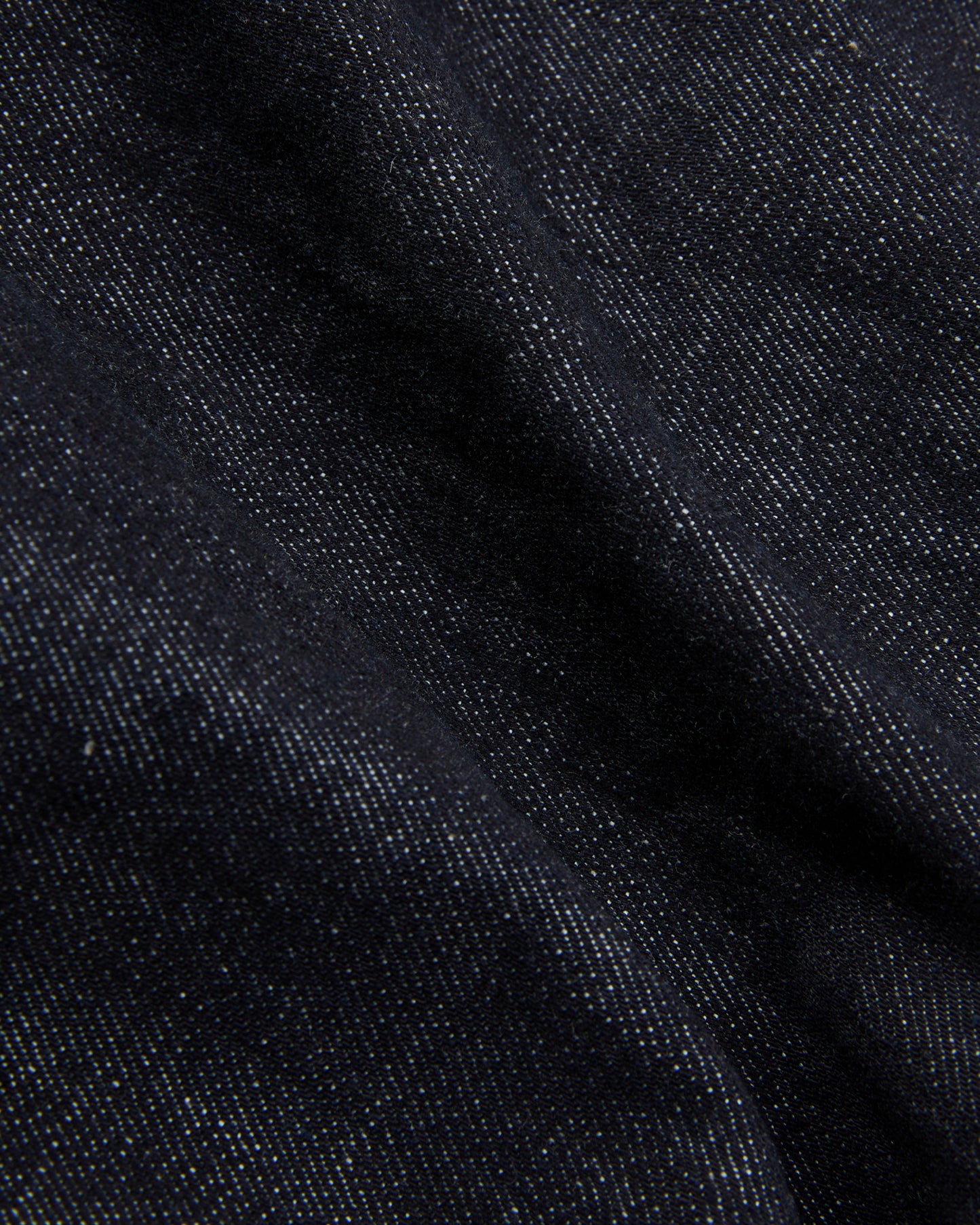 Tapered fit stretch denim trousers