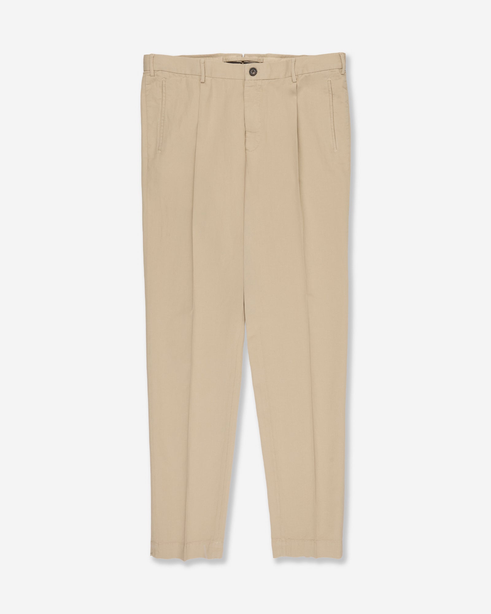 INCOTEX ベージュ チノリーノ Incotex - Tapered fit Chinolino ice crêpe trousers - light beige