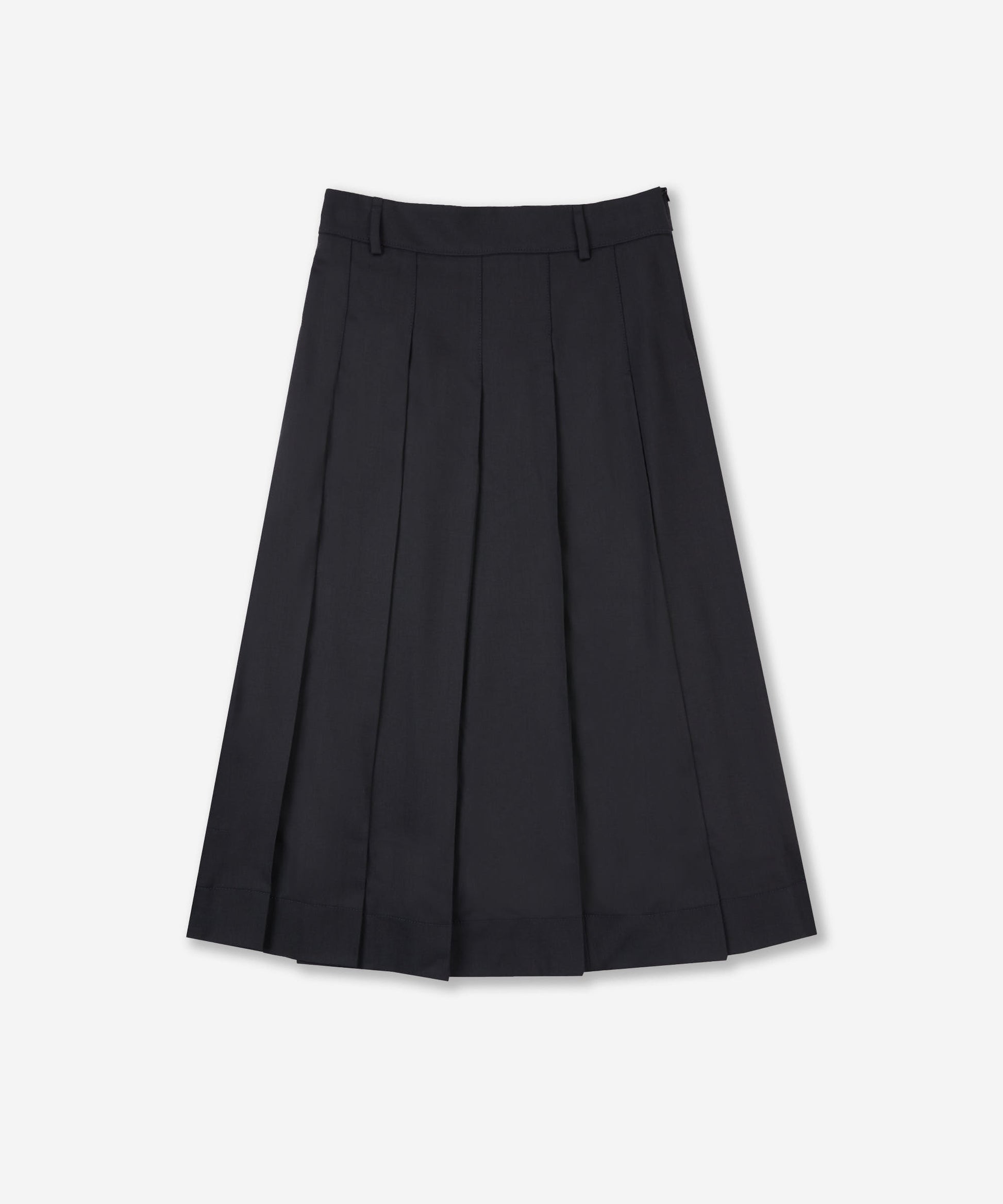 Incotex - Wool twill skirt - dark blue – Slowear
