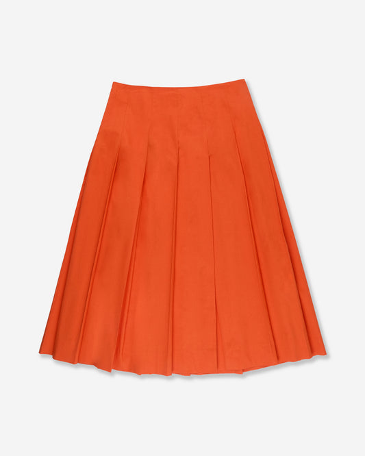 Wide fit skirt in stretch cotton