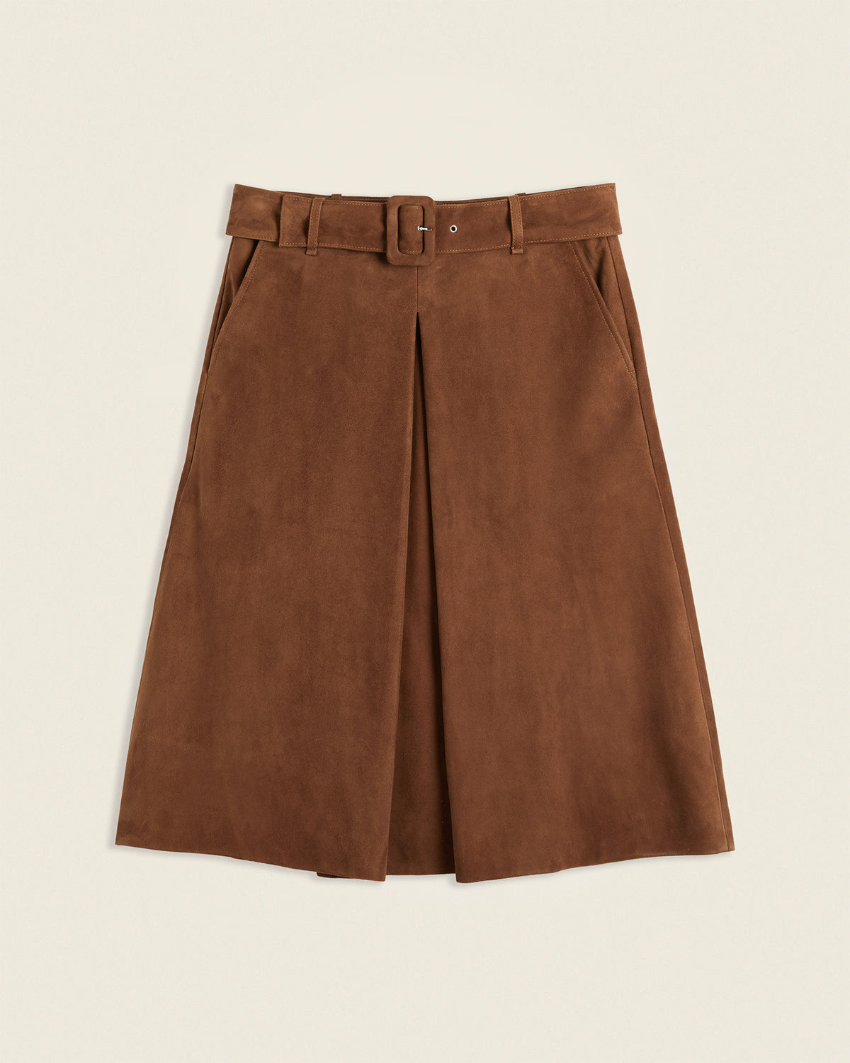 Suede skirt