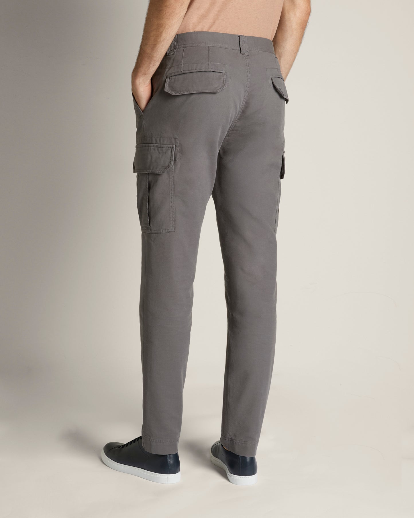 Cargohose Tapered Fit aus Summer Satin