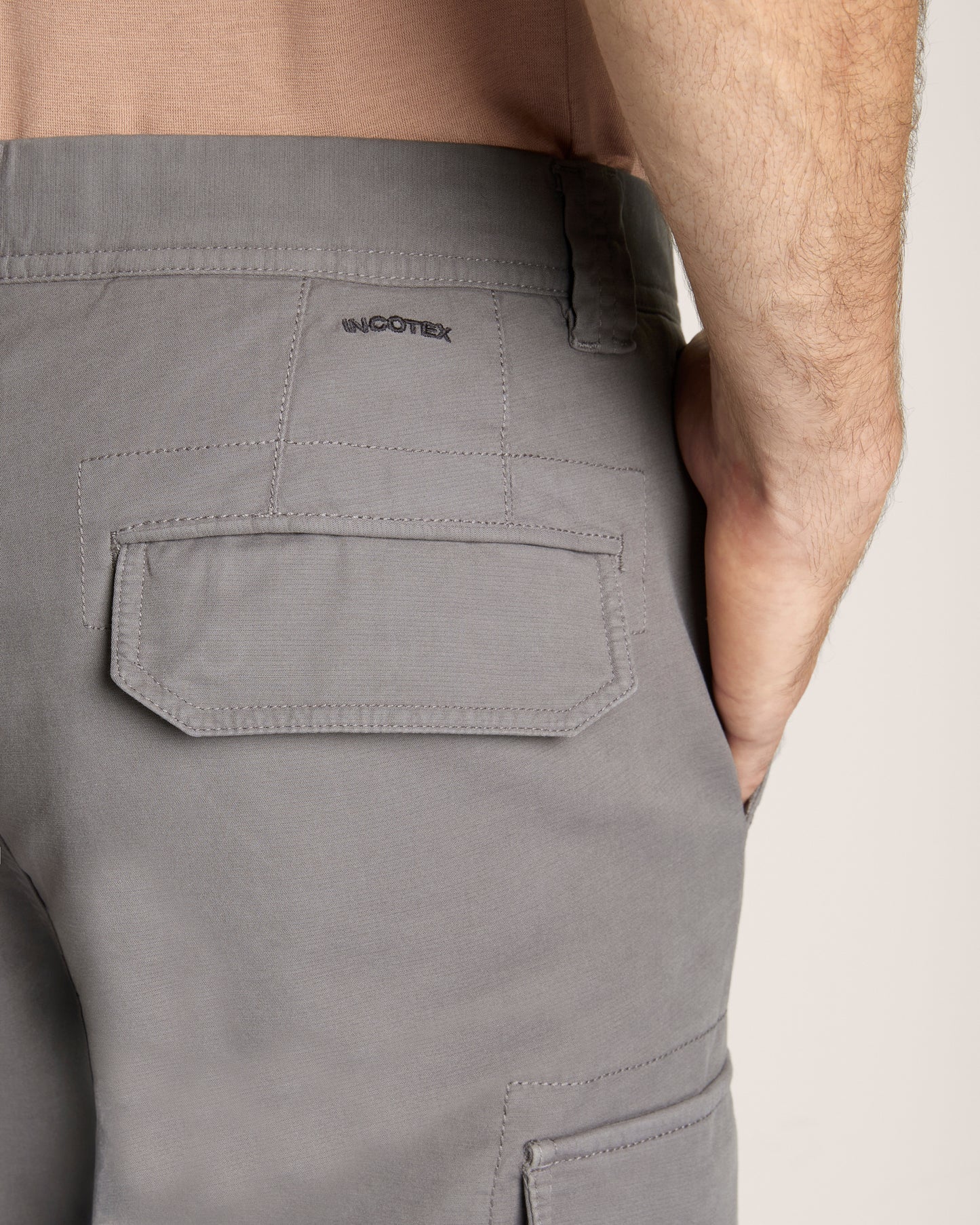 Cargohose Tapered Fit aus Summer Satin