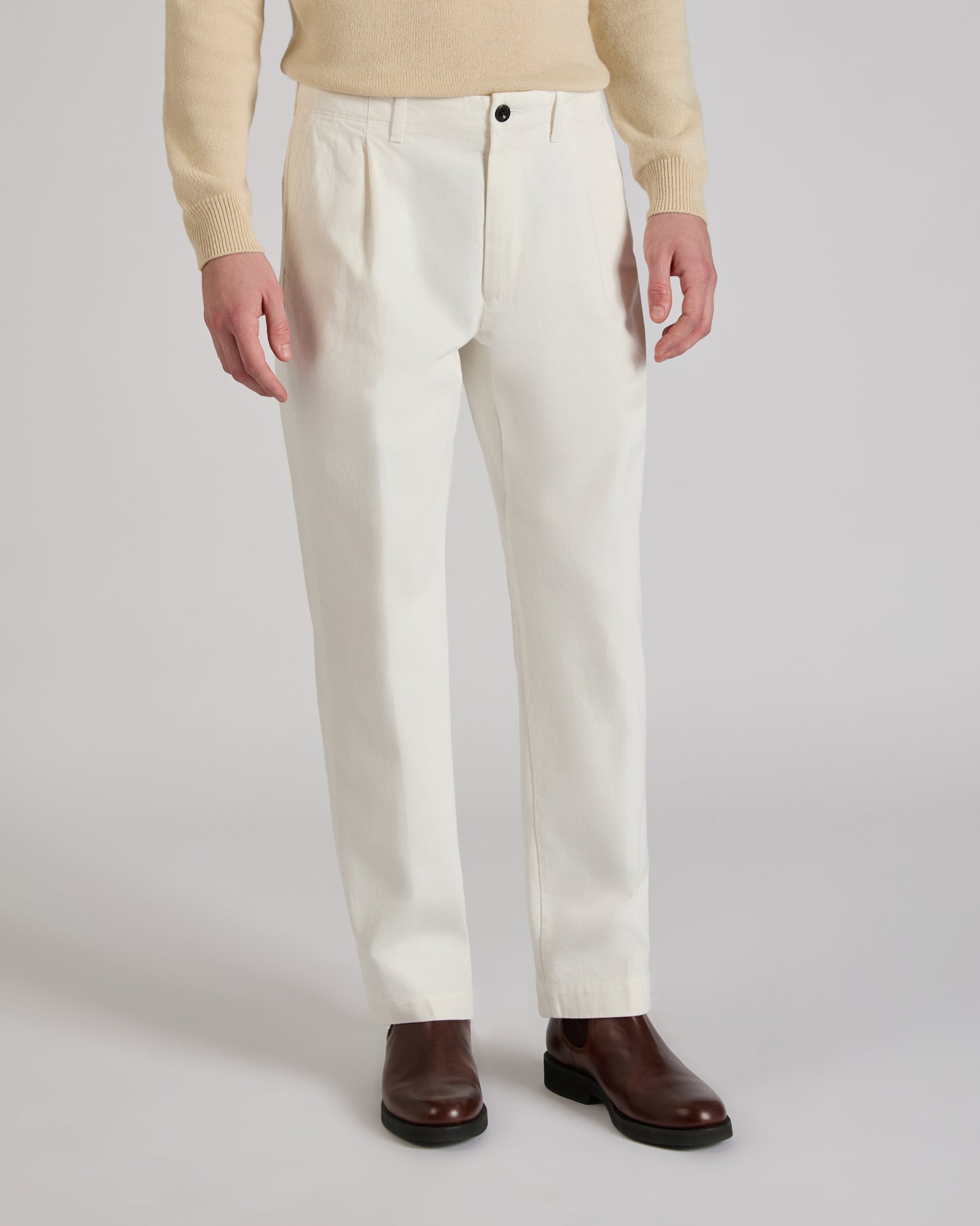 Hose Loose Fit aus Baumwoll-Bull