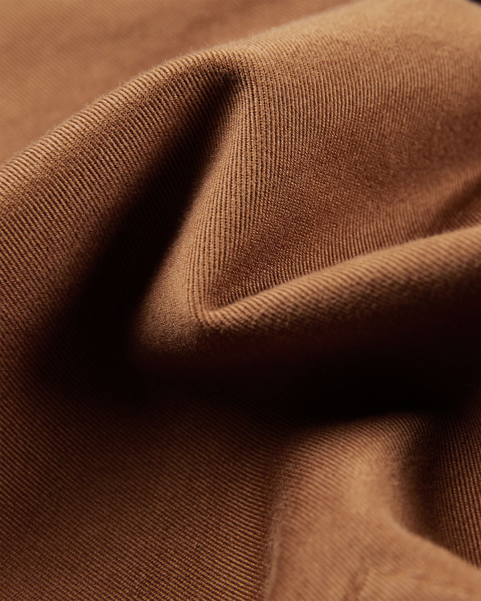 Tapered fit cotton trousers