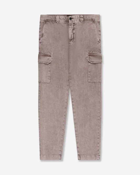 Tapered fit organic cotton cargo trousers