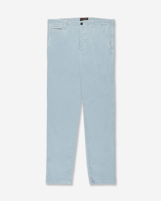 Pantalone tapered fit in cotone e lino