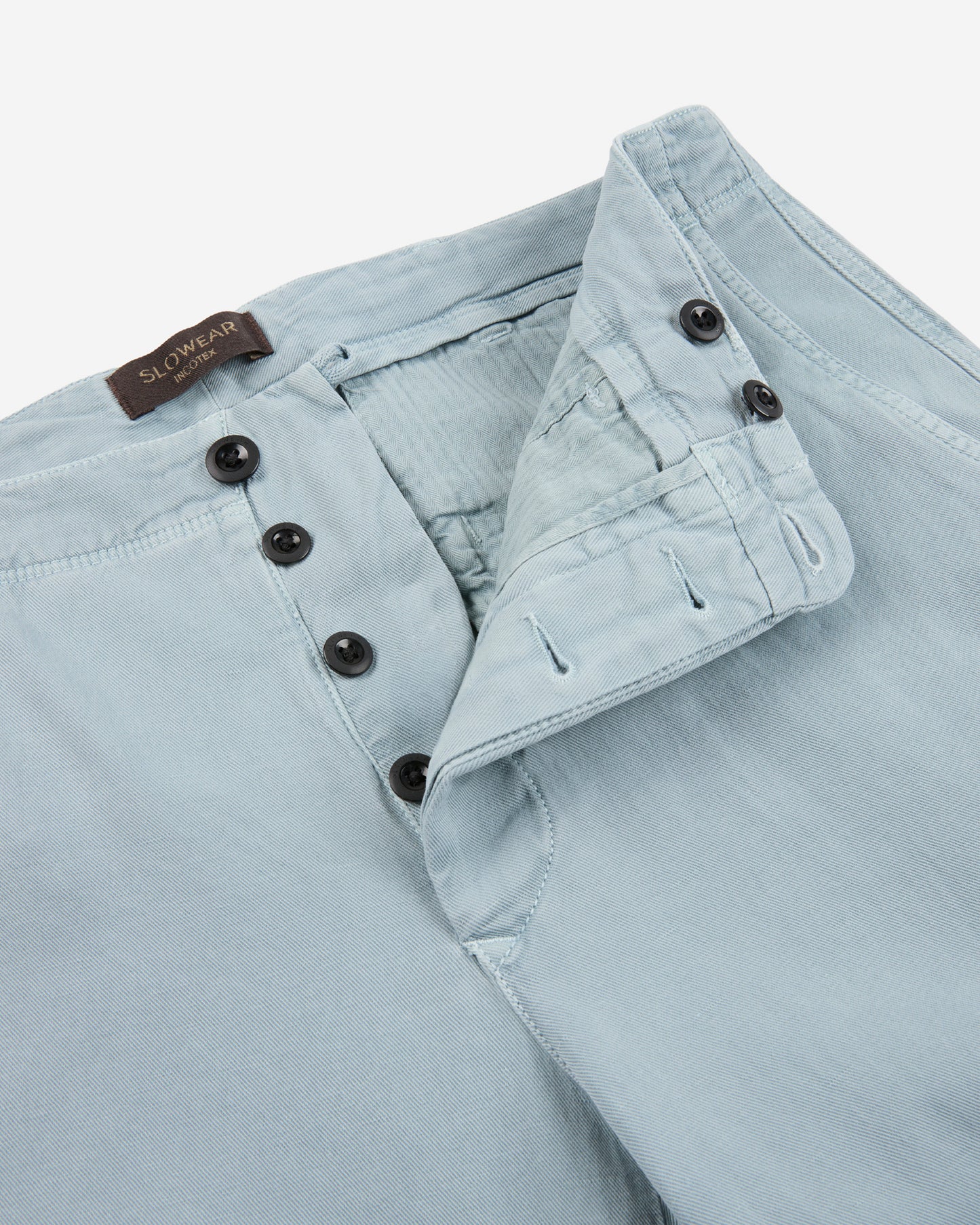 Tapered-fit cotton and linen trousers