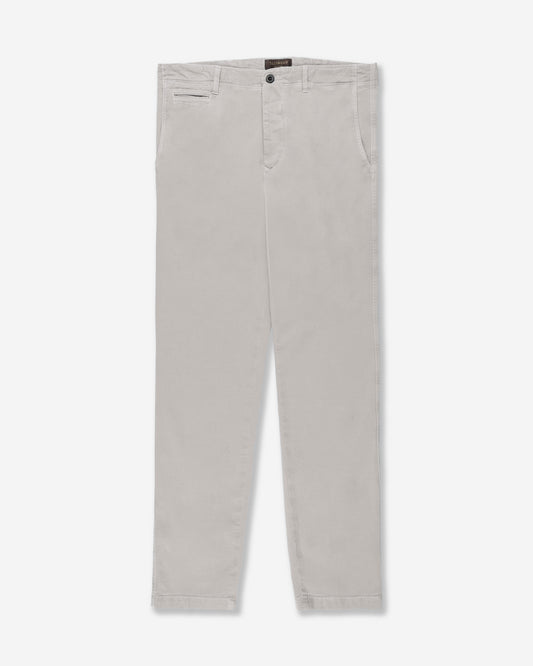 Pantalone tapered fit in cotone e lino