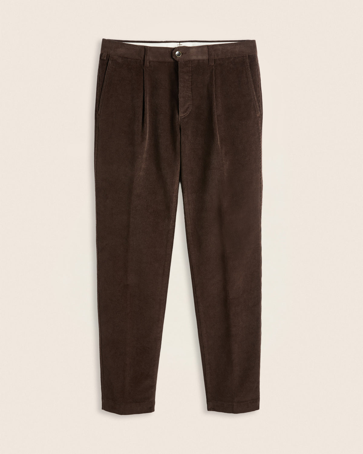 Pantalone regular fit in velluto a coste