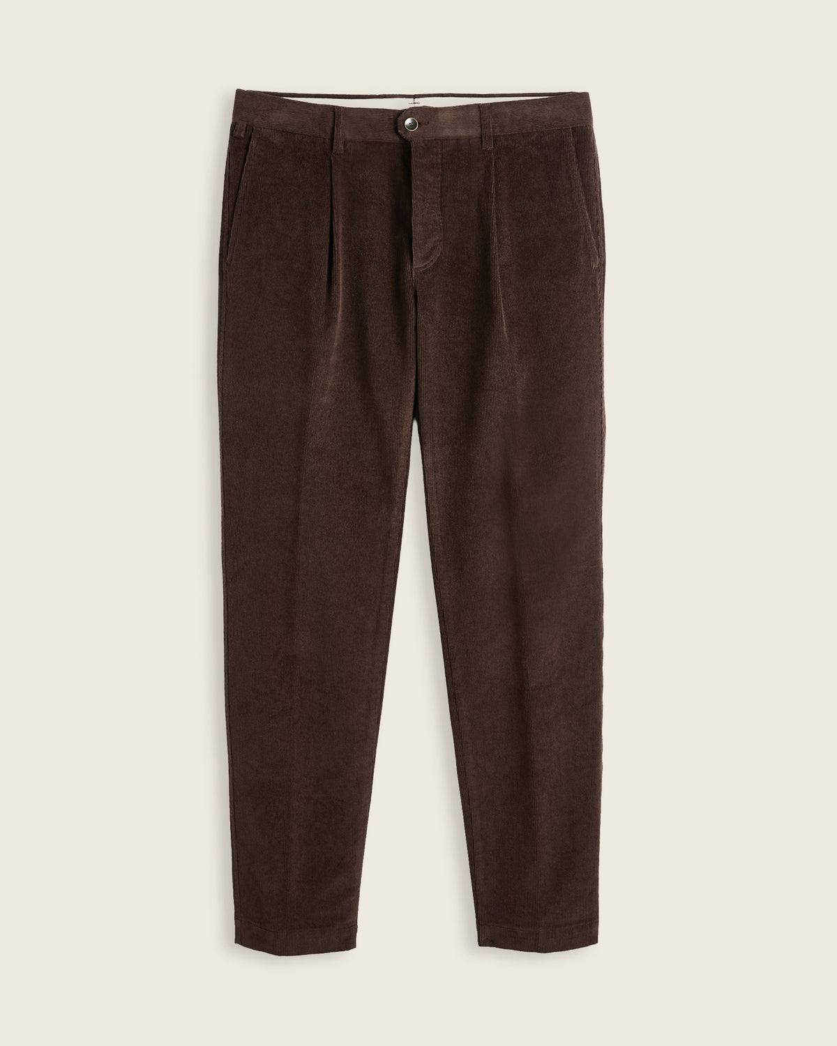 Regular fit corduroy trousers