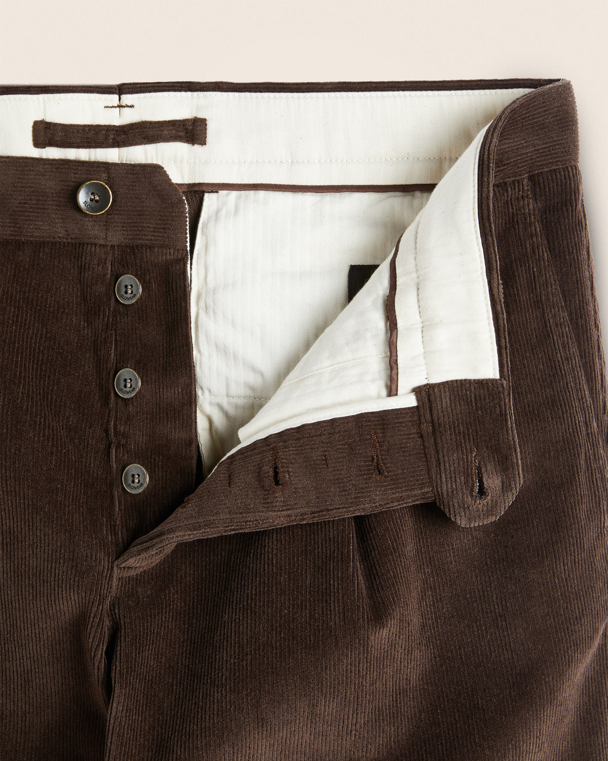 Pantalone regular fit in velluto a coste