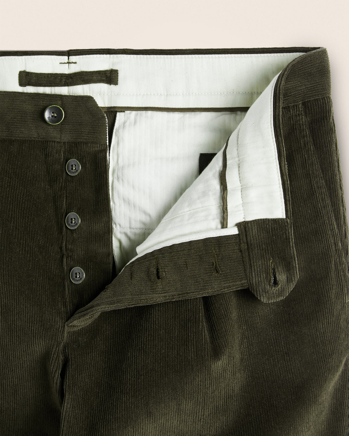 Pantalone regular fit in velluto a coste