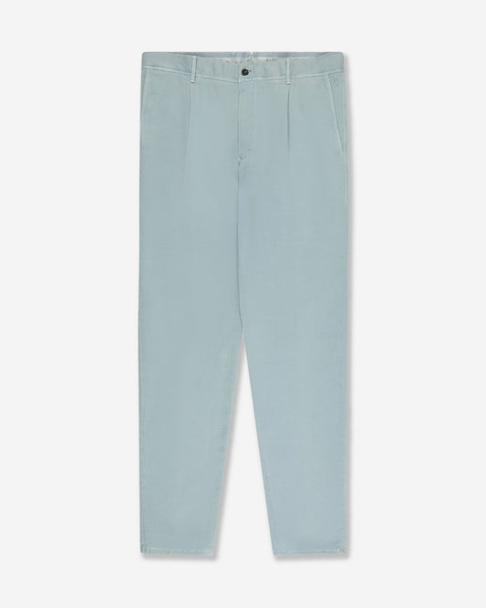 Tapered fit cotton trousers