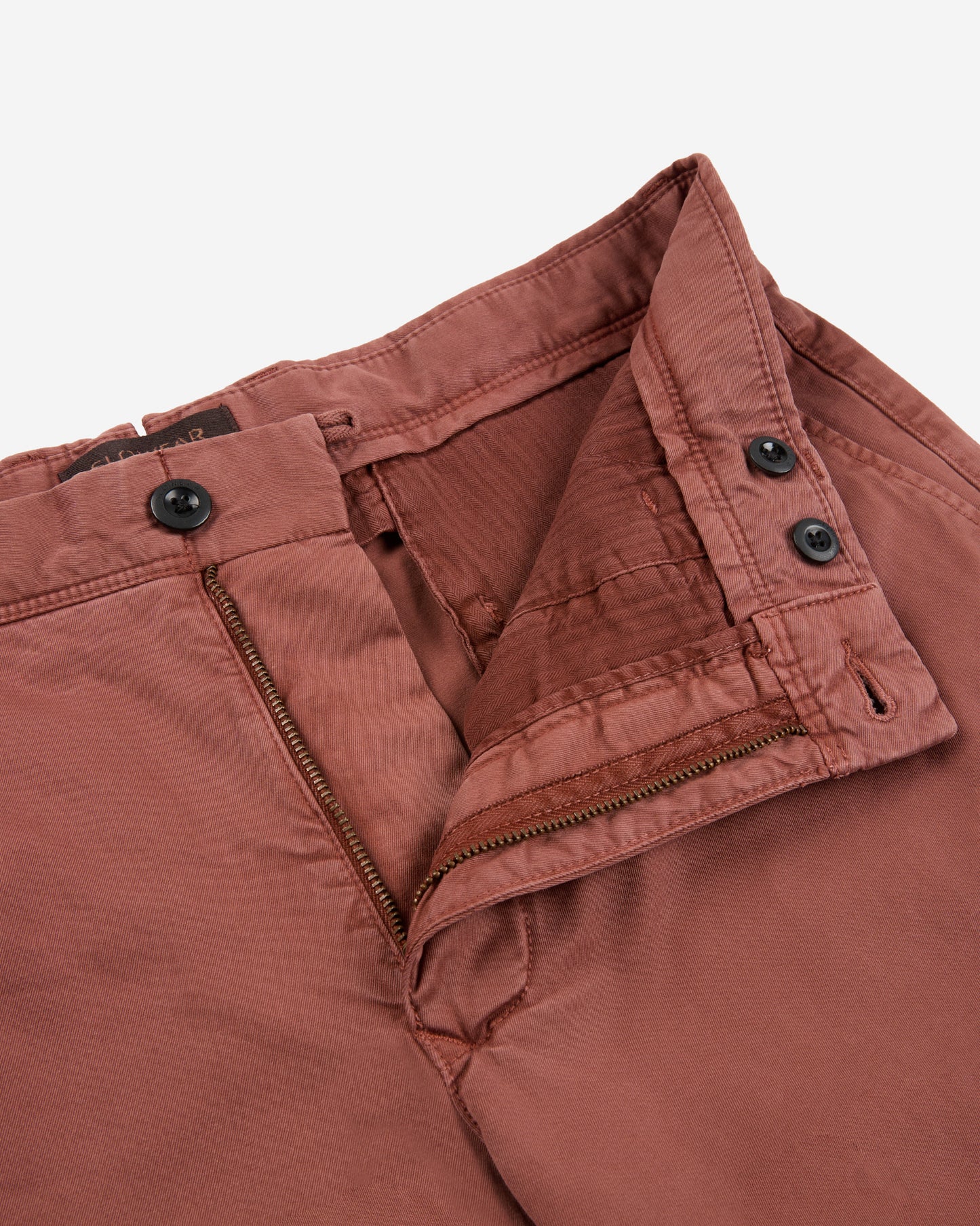 Slim-fit stretch gabardine Bermuda shorts