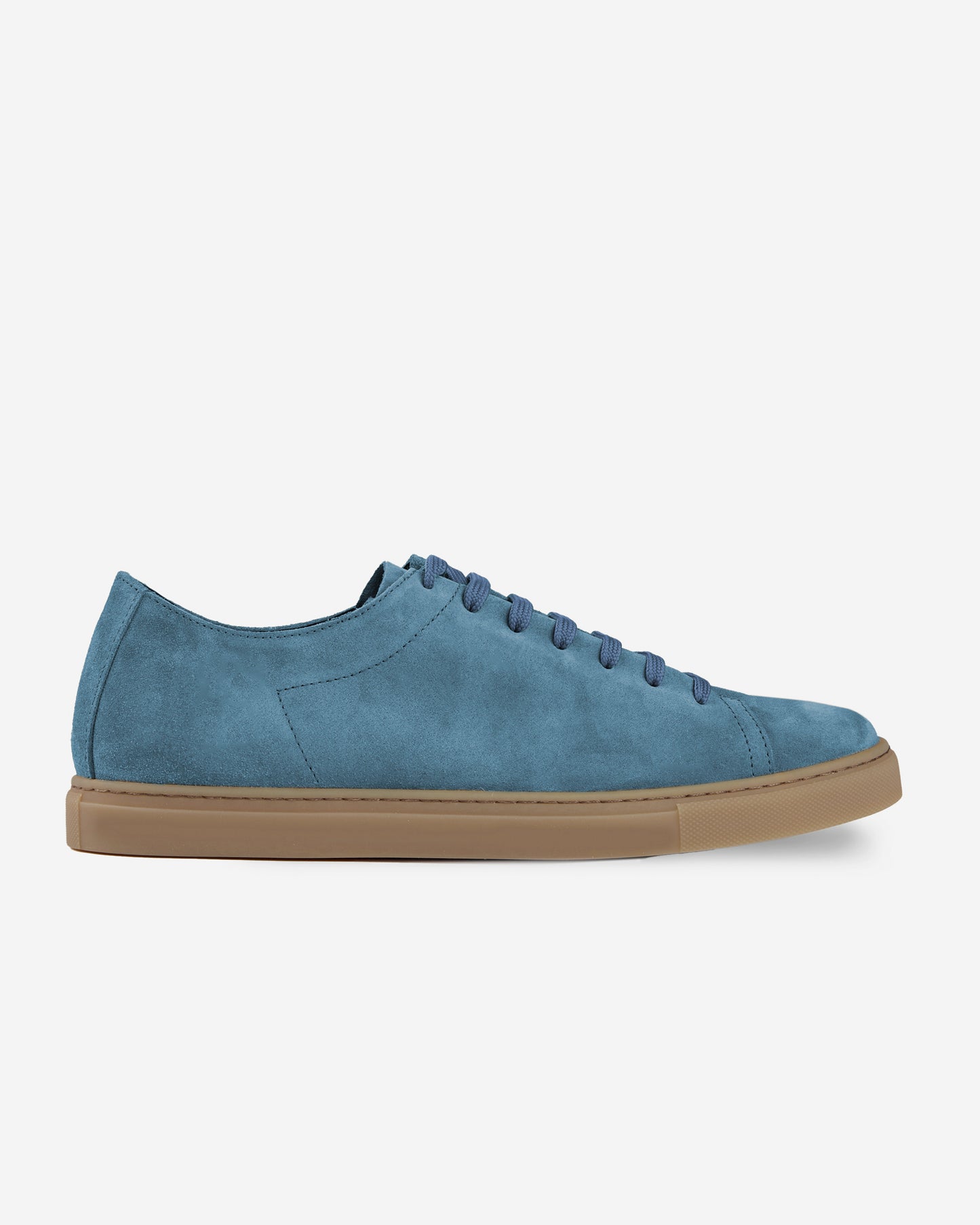 Calfskin and suede trainers