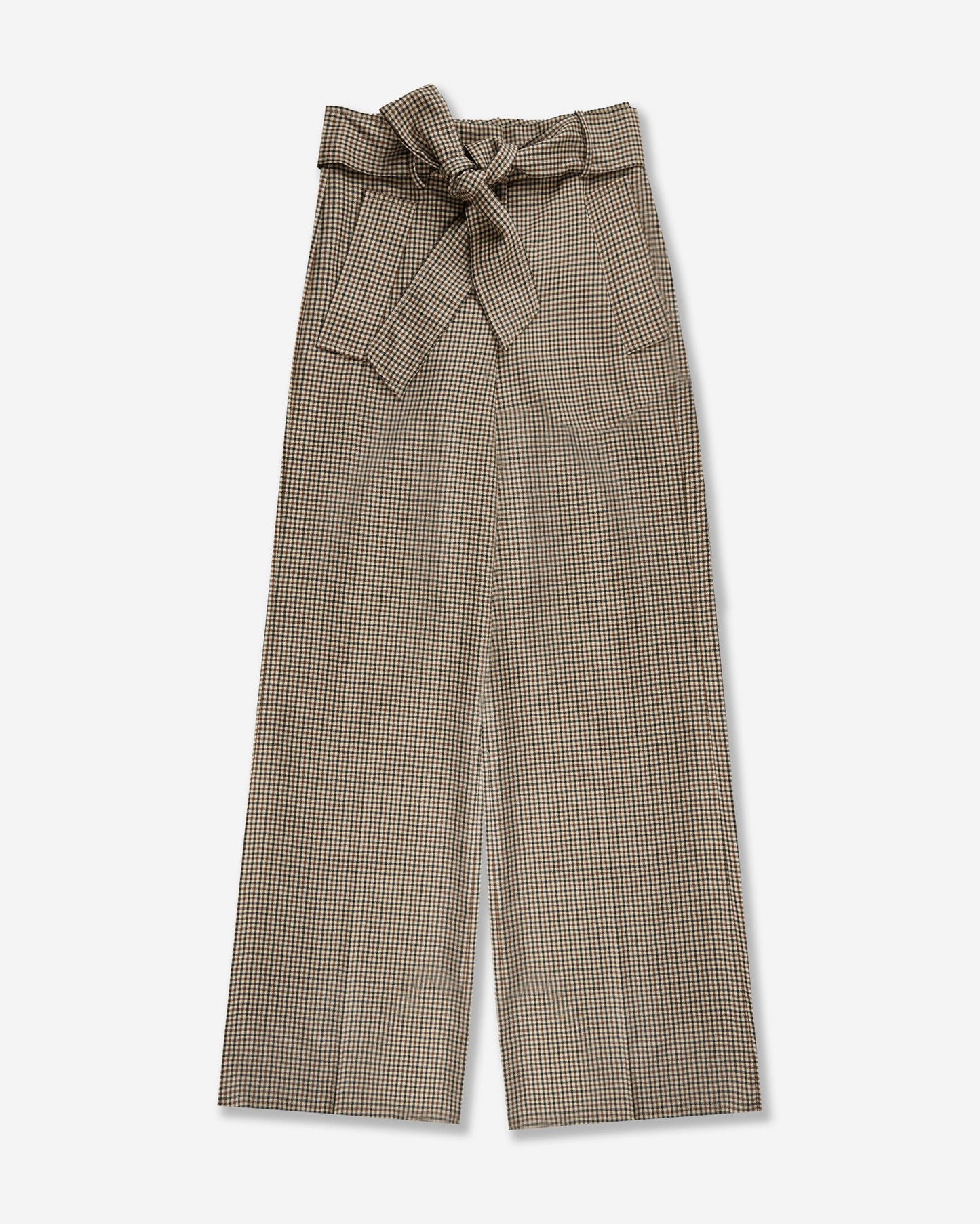 Wide fit trousers in wool twill