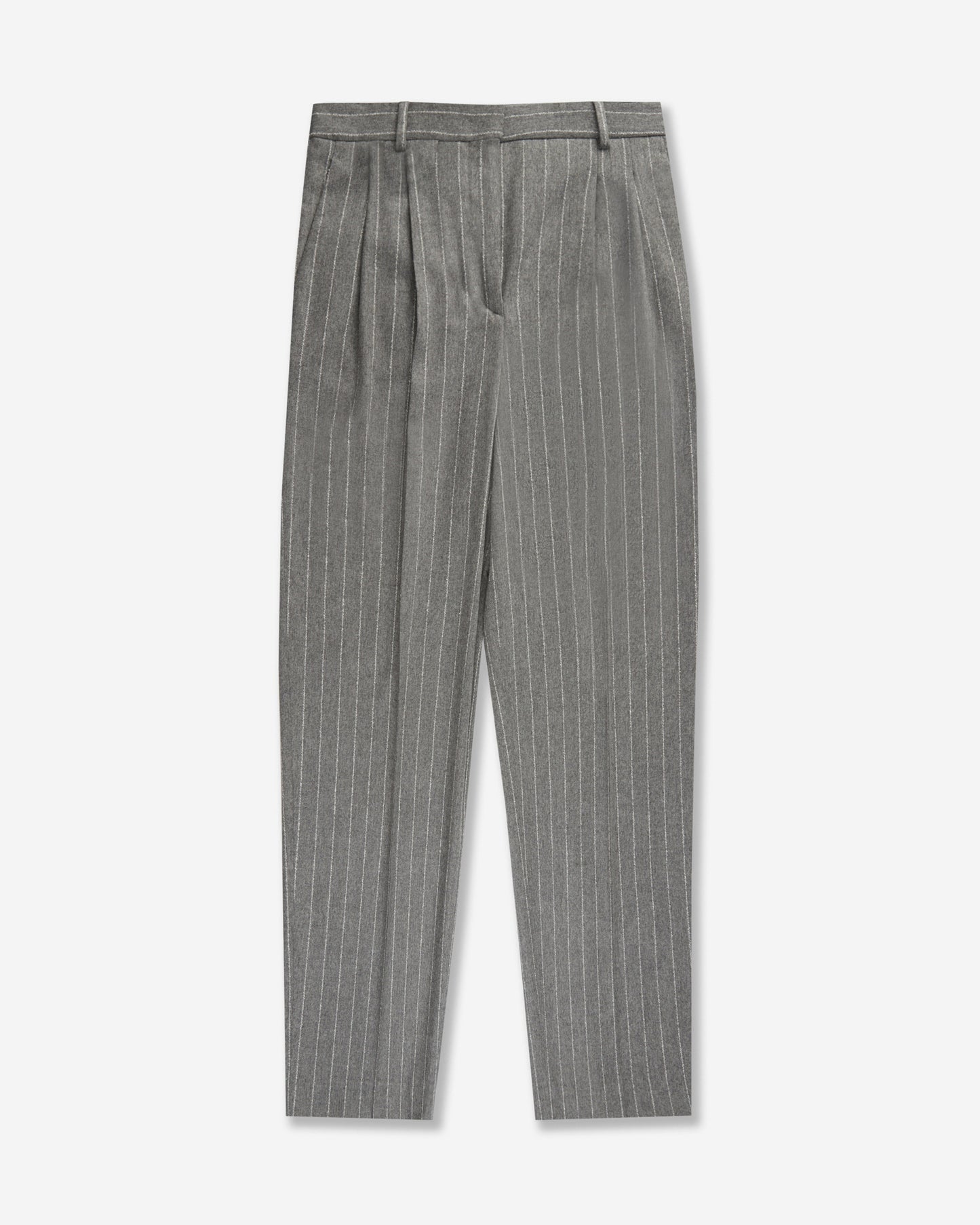 Wide fit flannel trousers