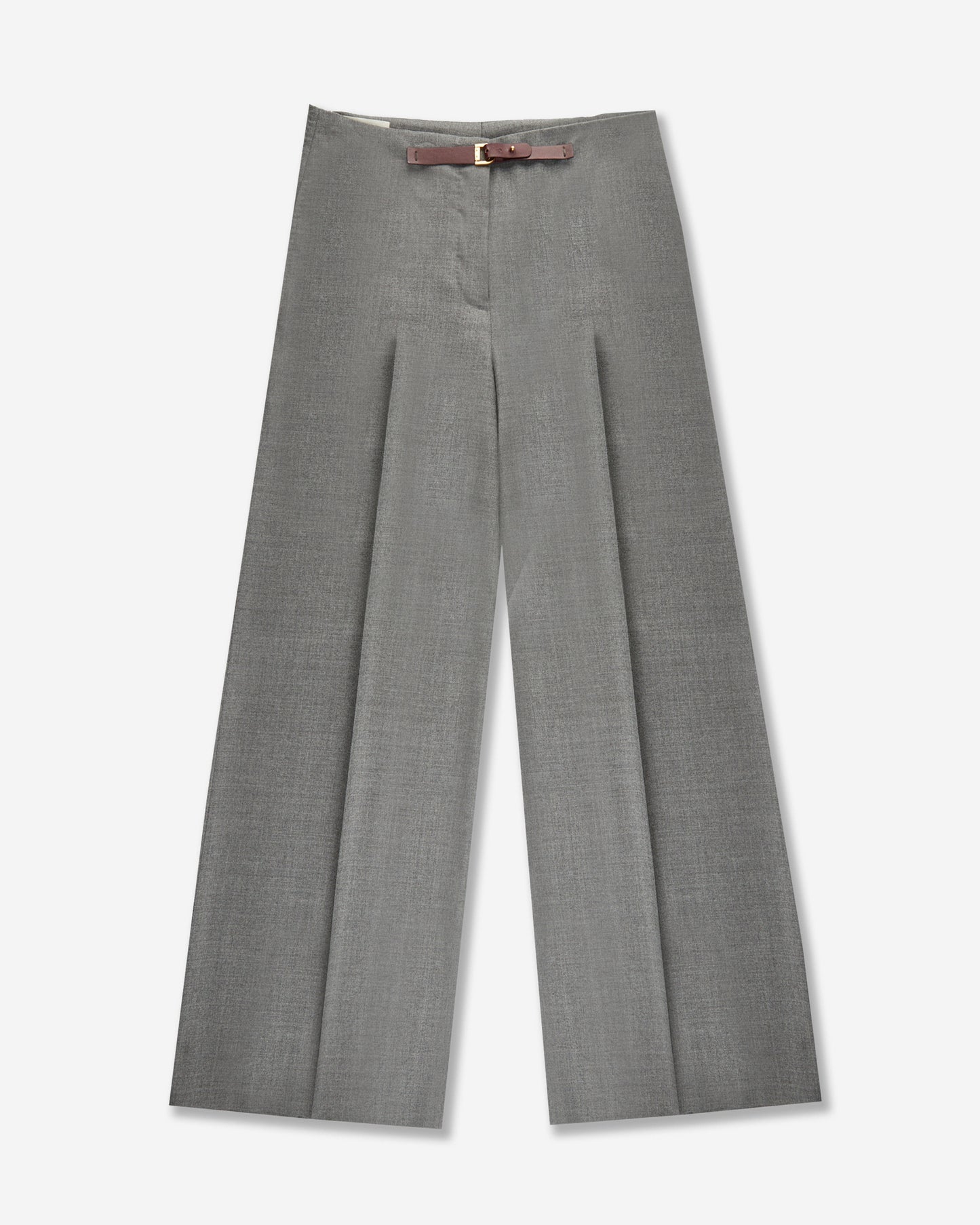 Wide fit trousers in stretch flannel