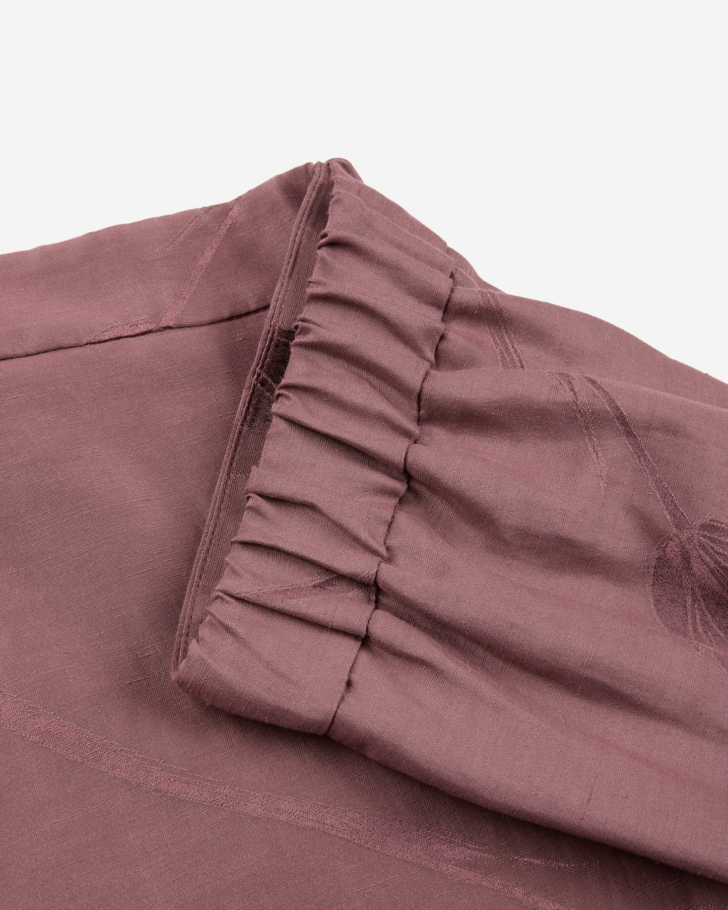Wide-fit trousers in viscose, linen and cotton