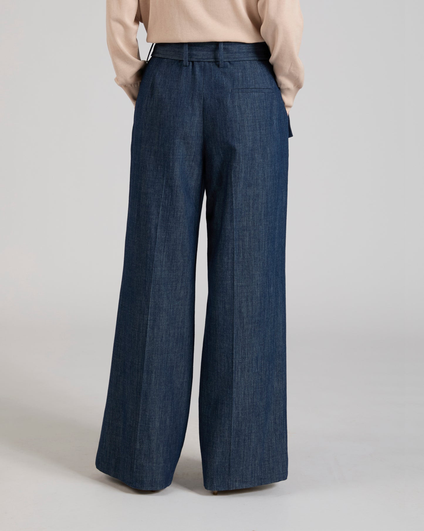 Wide fit trousers in denim