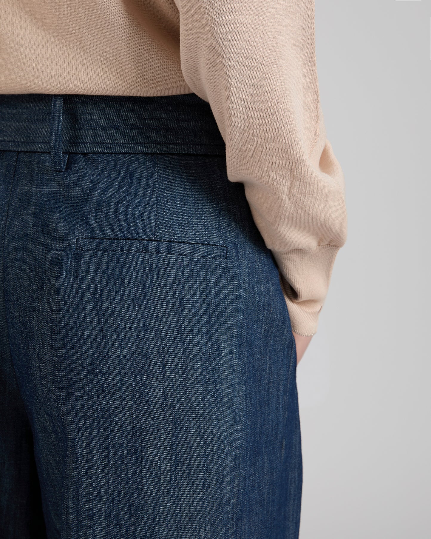 Wide fit trousers in denim