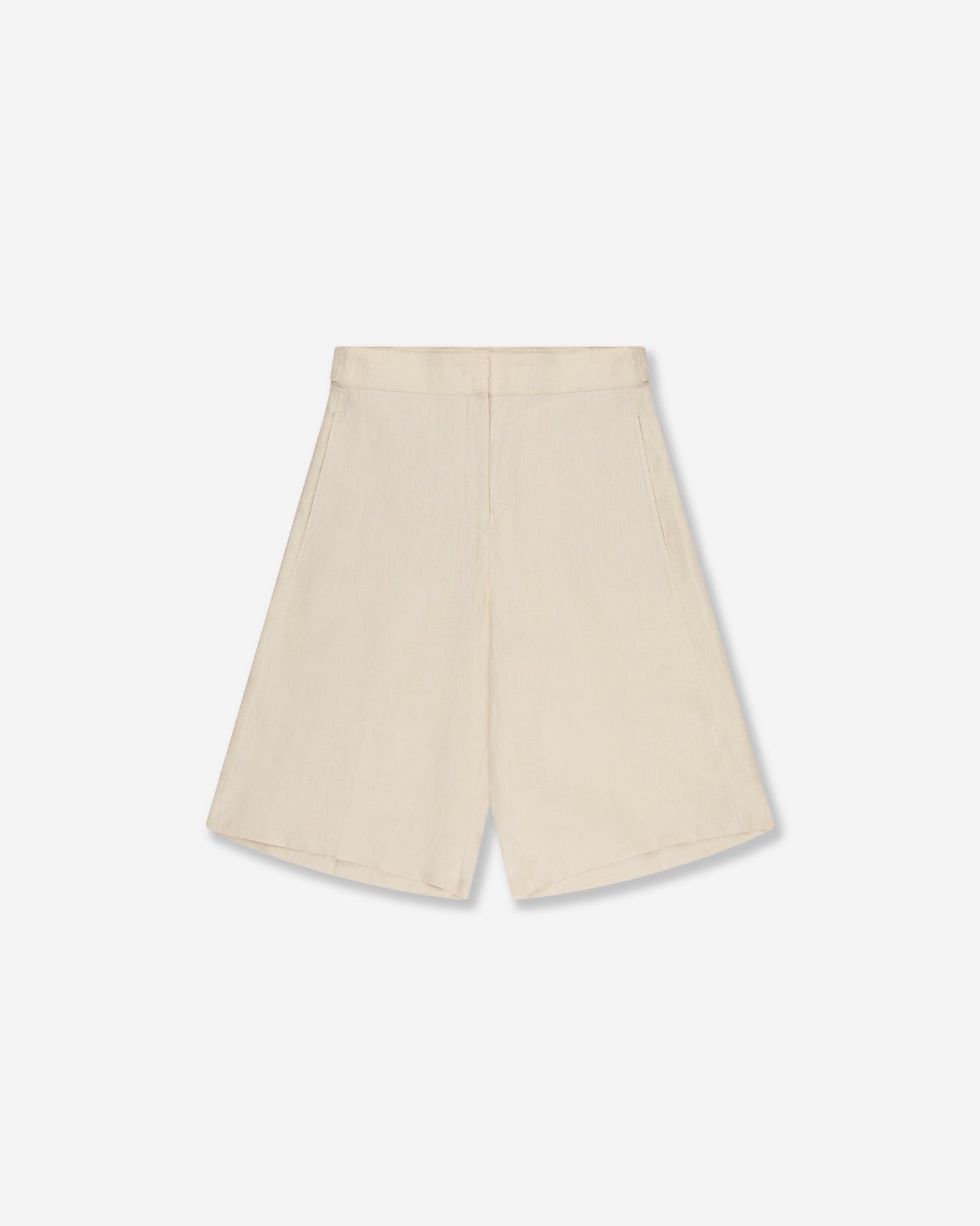 Wide fit Bermuda shorts in linen