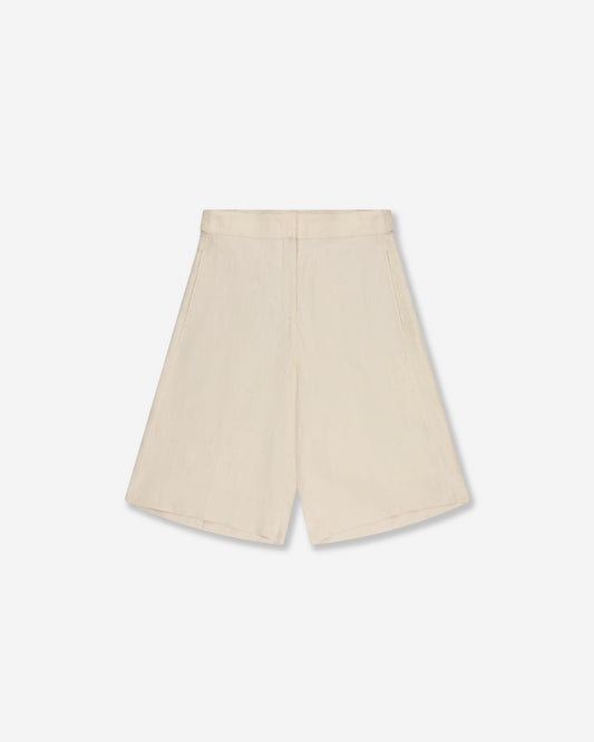 Wide fit Bermuda shorts in linen