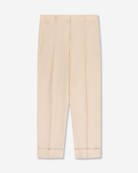 Incotex - Regular fit linen trousers - nude