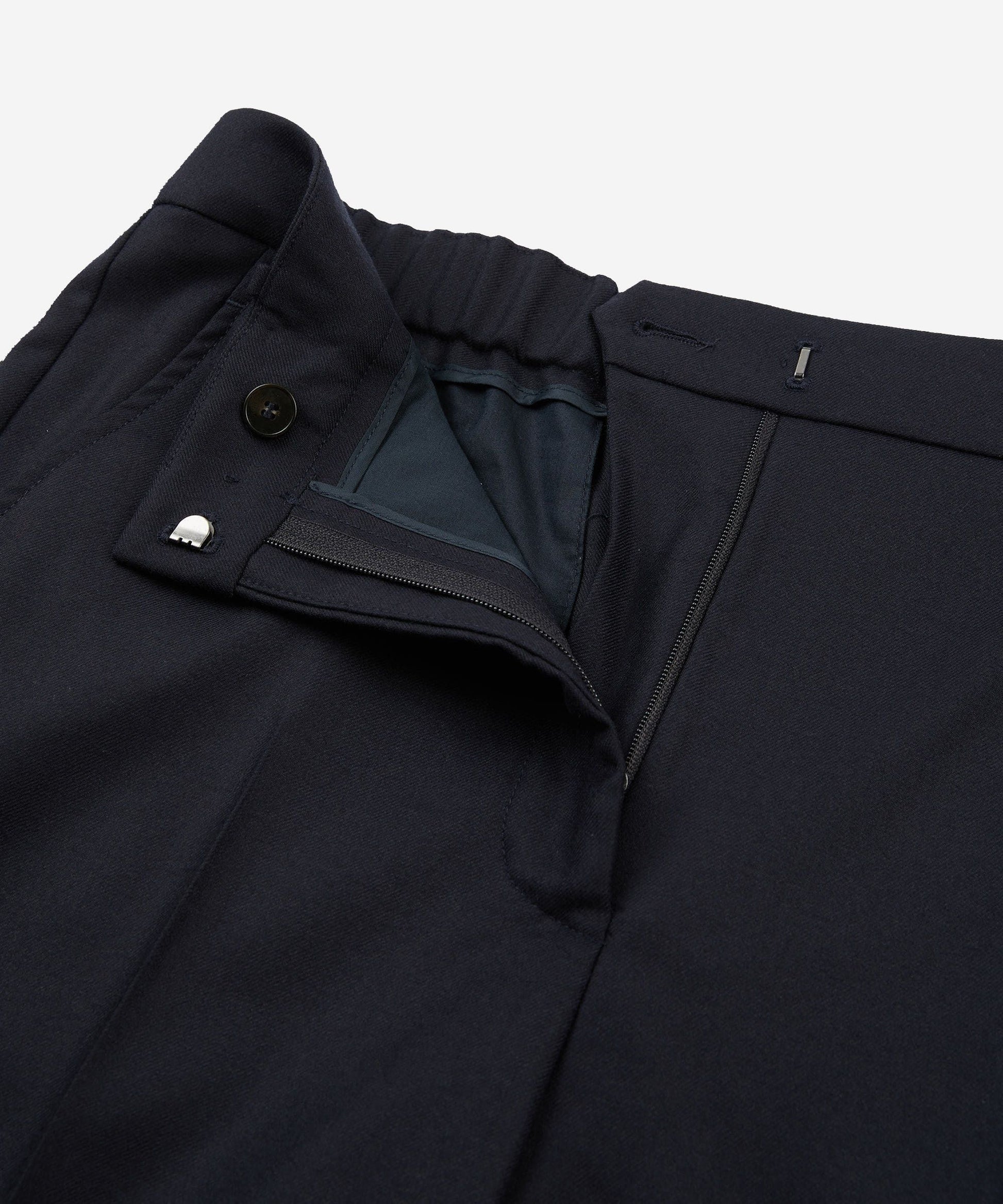 Incotex - Slim-fit trousers in wool flannel - dark blue