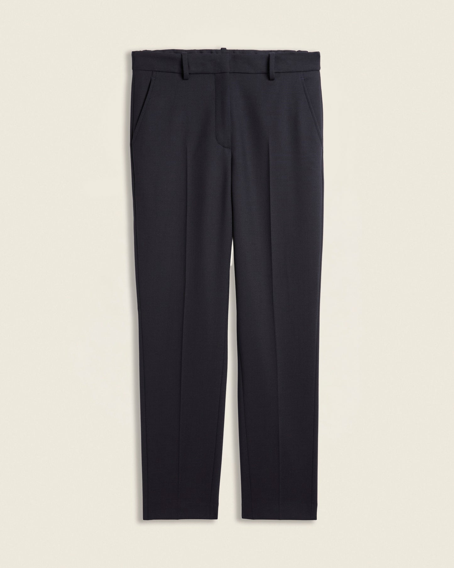 Pantalone regular fit in lana bistretch