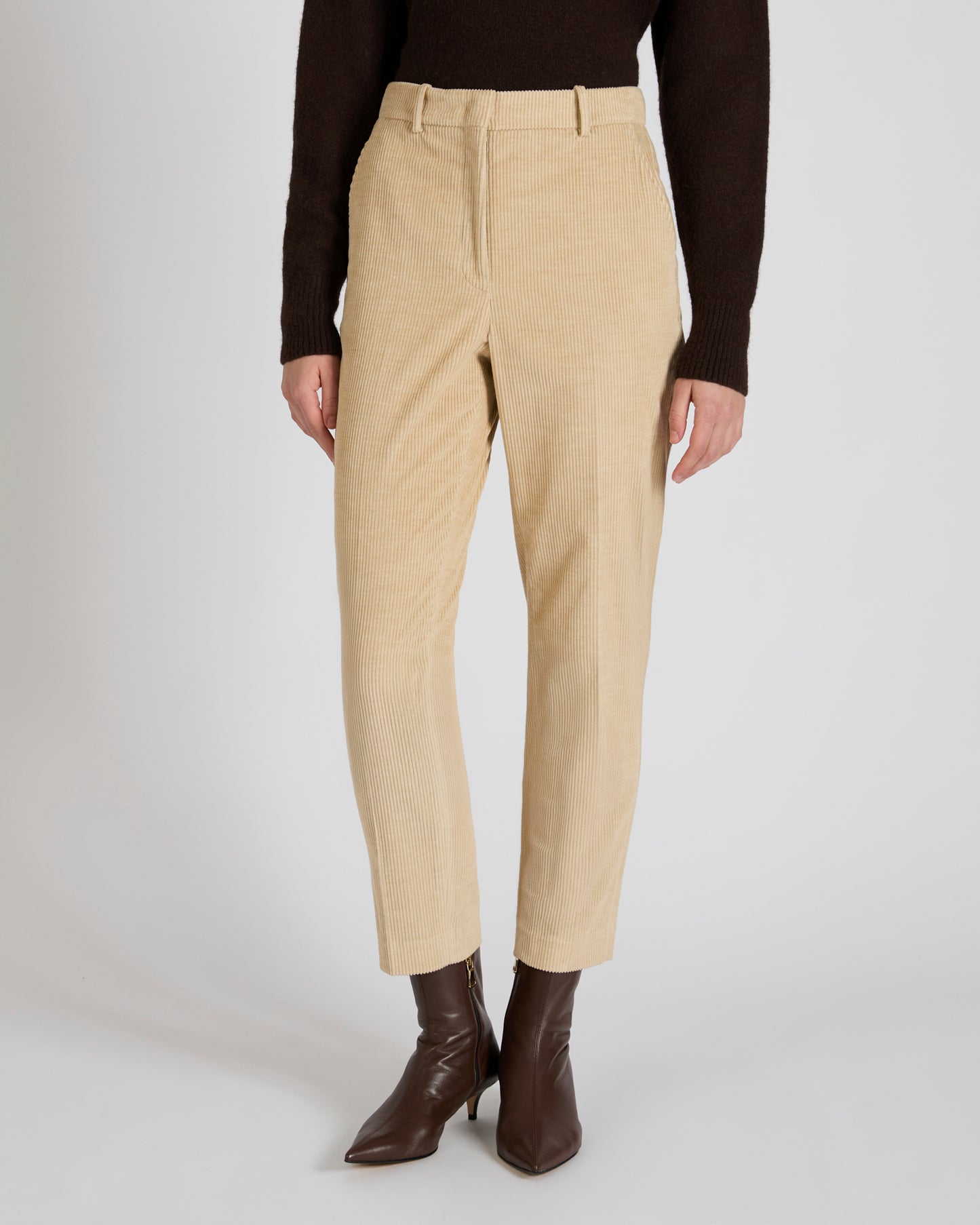 Regular fit corduroy trousers